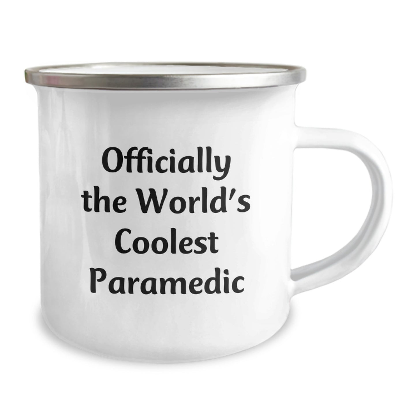 Funny Rescue Worker Gifts from Friends to Cool Rescue Workers for Graduation, Officially World's Coolest Rescue Worker Camping Mug - Image 2