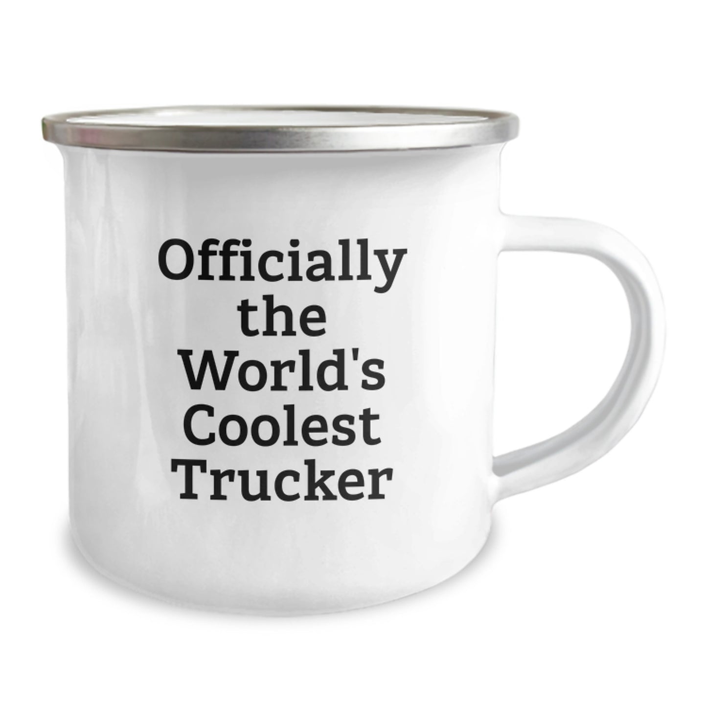 Funny Trucker Gifts from Family and Friends, Officially The World's Coolest Trucker Camping Mug for Graduation Unique - Image 2