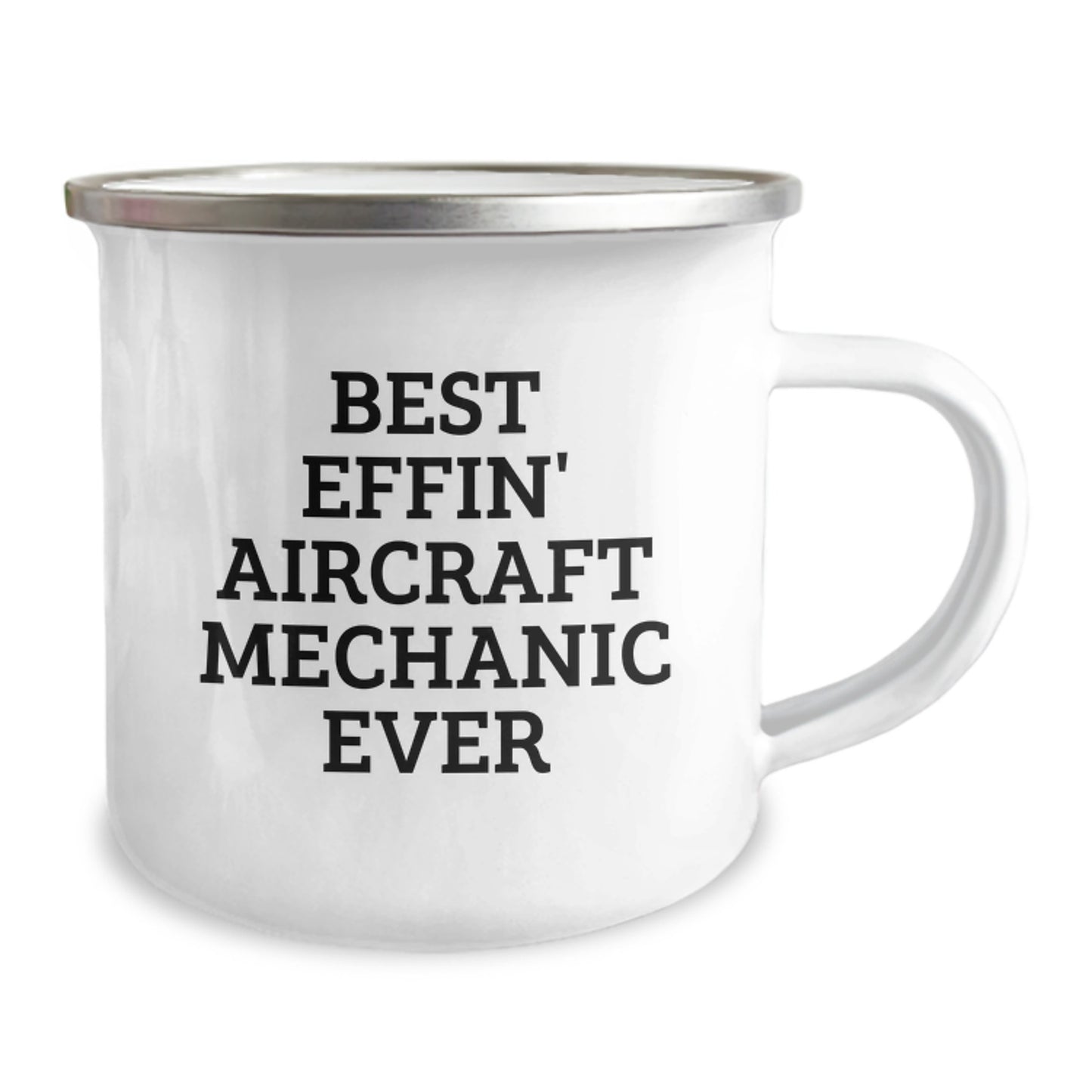 Funny Aircraft Mechanic Gifts for Men Stainless Steel Camping Mug - Best Effin' Aircraft Mechanic Ever, Unique Christmas Unique Gifts from Friends or Family, Perfect for Aviation Enthusiasts - Image 2