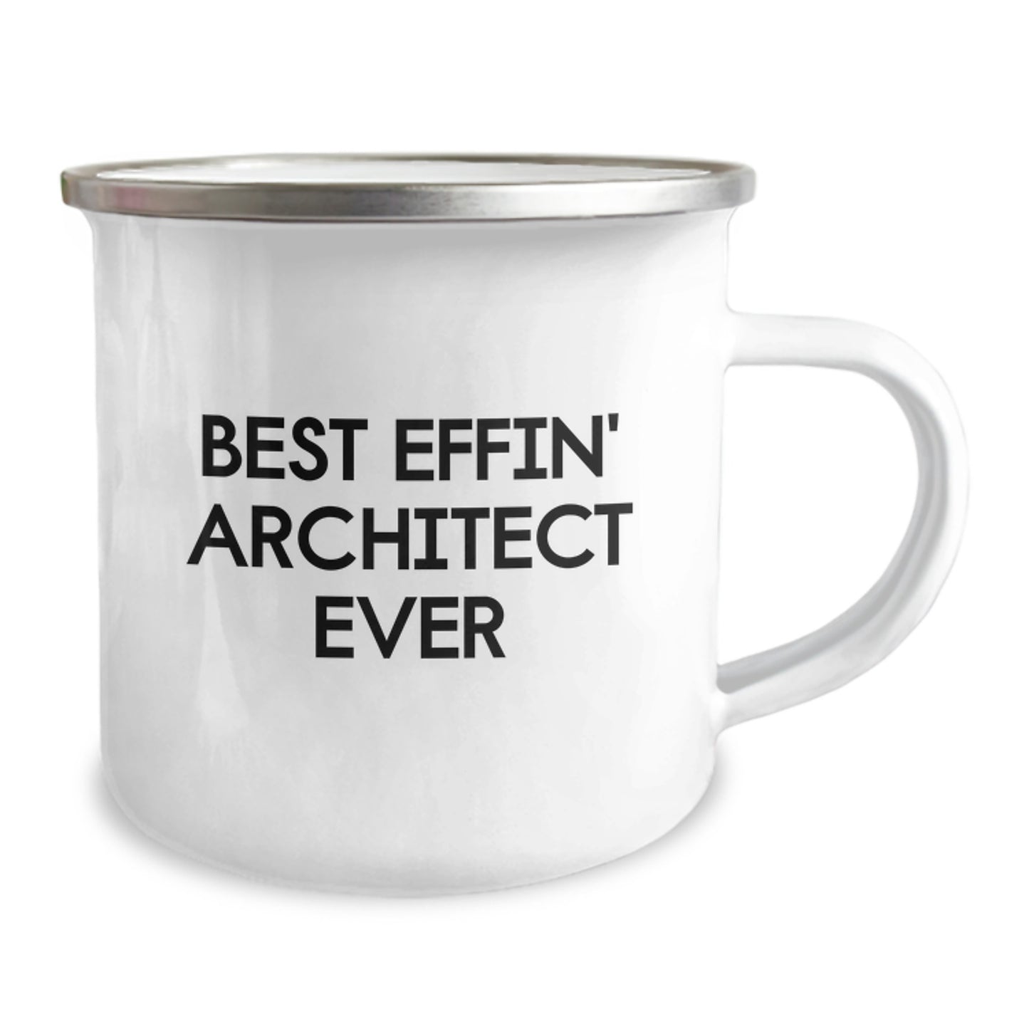 Funny Architect Gifts for Architecture Enthusiasts, Best Effin' Architect Ever Camping Mug, Gift from Friends to Men for Christmas Unique Presents - Image 2