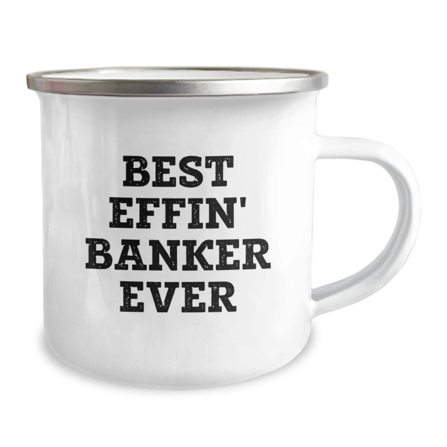 Funny Banker Gifts for Graduation, Best Effin' Banker Ever Insulated Camping Mug, Personalized Gifts from Friends to Family - Image 2