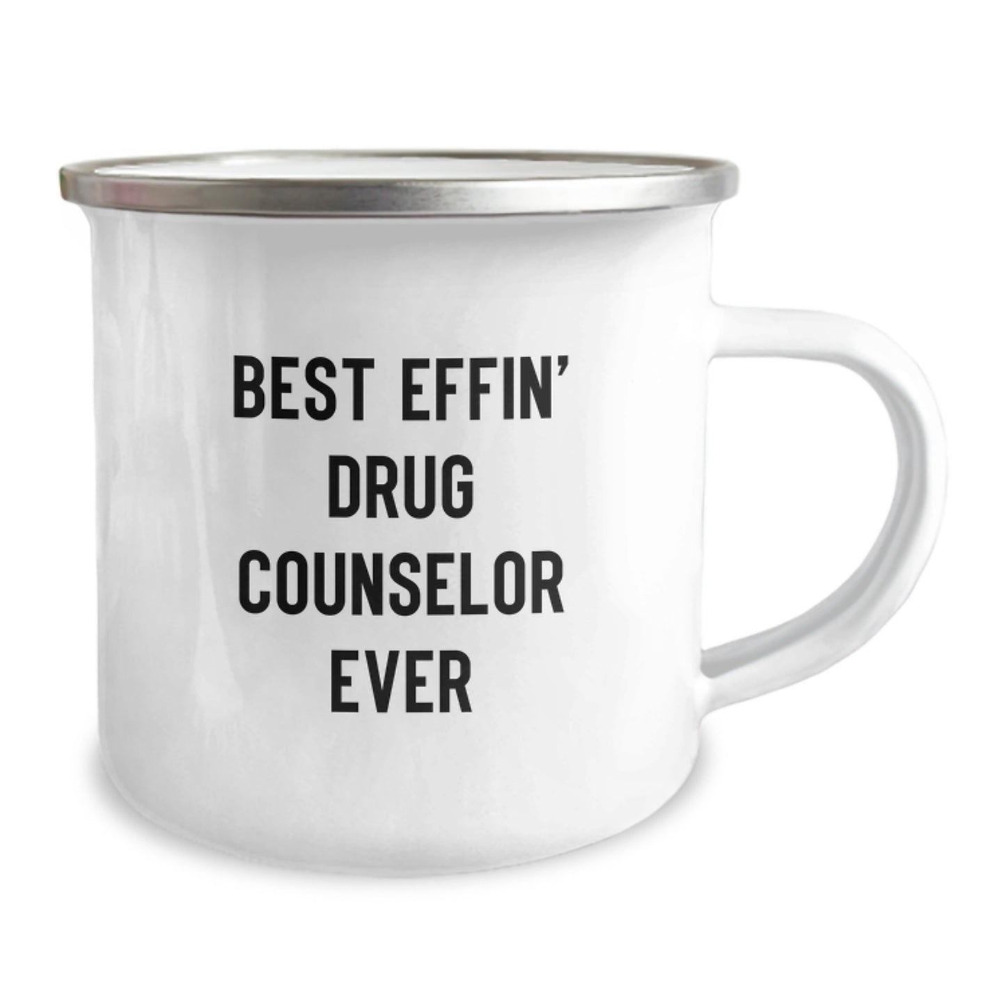 Gifts from Friends for the Best Effin' Drug Counselor Ever - Funny Graduation Camping Mug - Image 2
