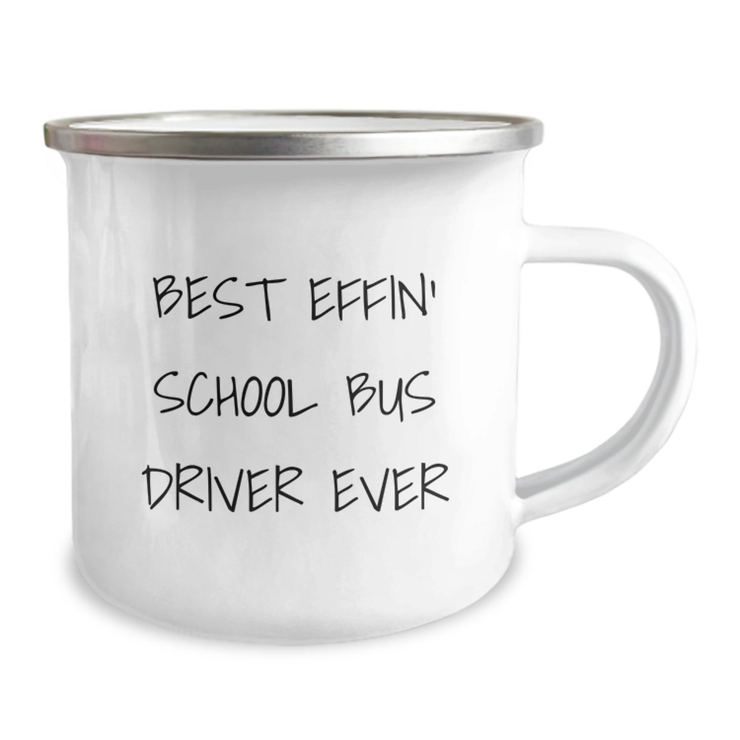 Funny School Bus Driver Gifts from Family - Best Effin' School Bus Driver Ever Insulated Camping Mug for School Bus Driver Graduation Unique Gifts - Image 2