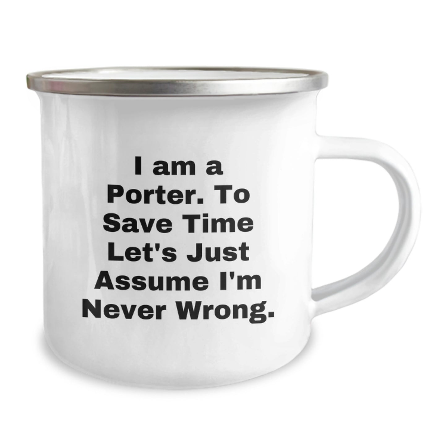 Funny Porter Gifts from Men for Camping Mug - Graduation Unique Gifts for Porter Friends - Image 2