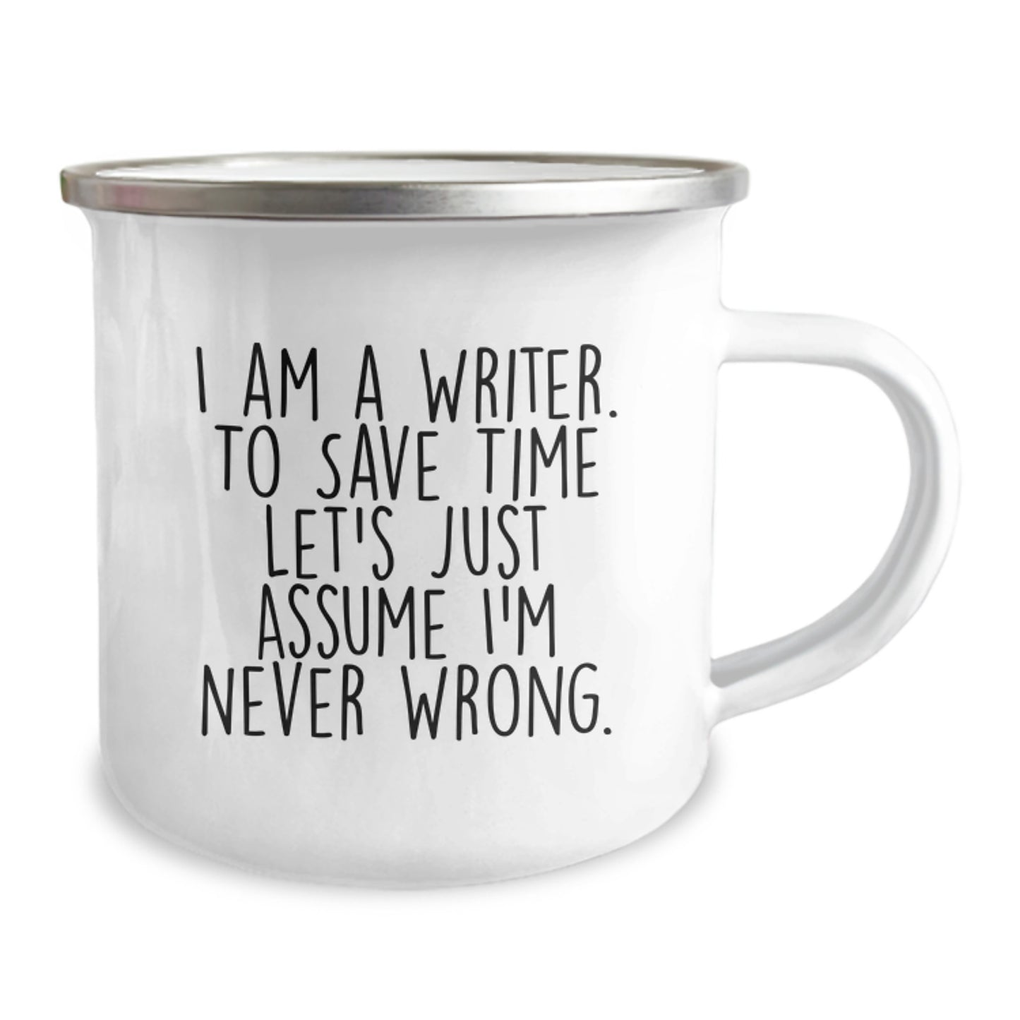 Writer's Humor Camping Mug, Funny Quote Gifts for Writers from Friends, Birthday Unique Gifts for Men, Women, Coworkers, Family - Image 2
