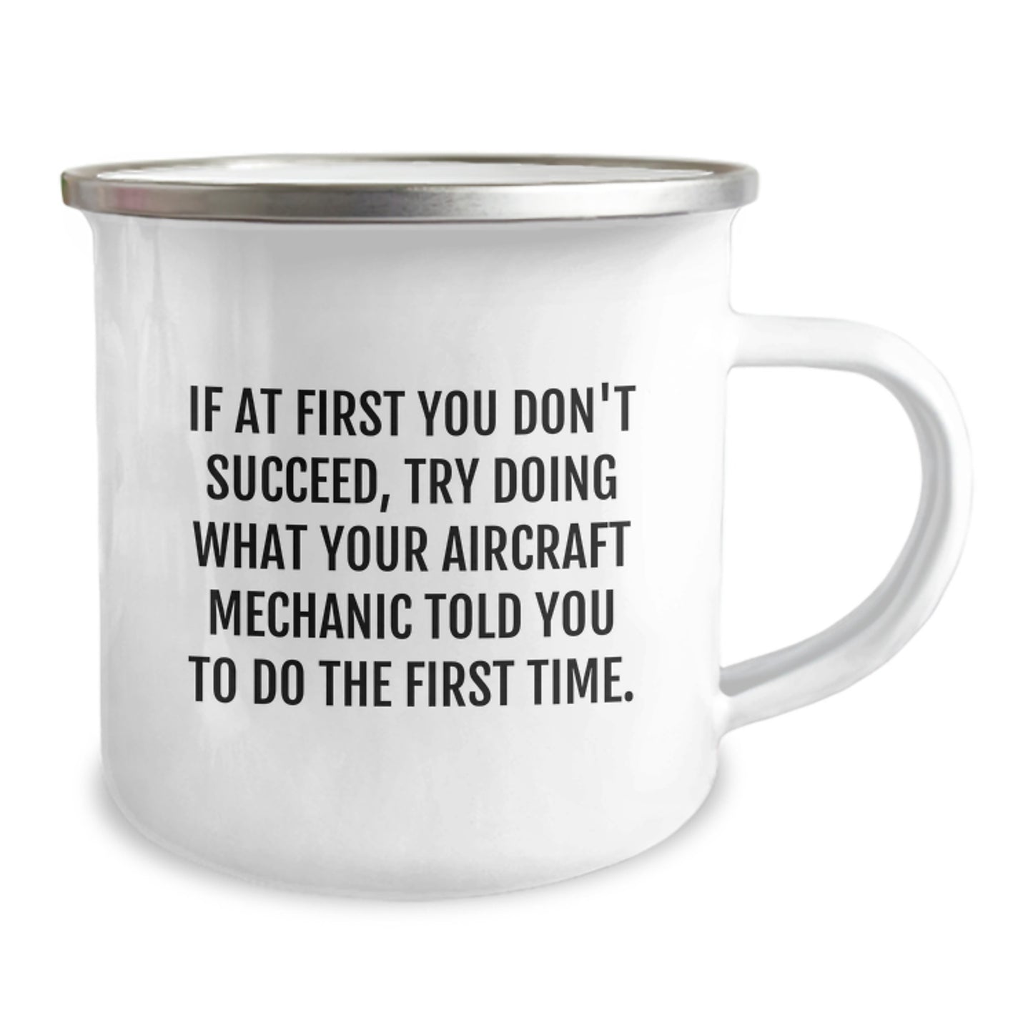 Funny Aircraft Mechanic Gifts for Men, Camping Mug with Inspirational Quote, Gifts from Friends, Unique Graduation Gifts for Aircraft Mechanic, Stainless Steel with Enamel Finish - Image 2
