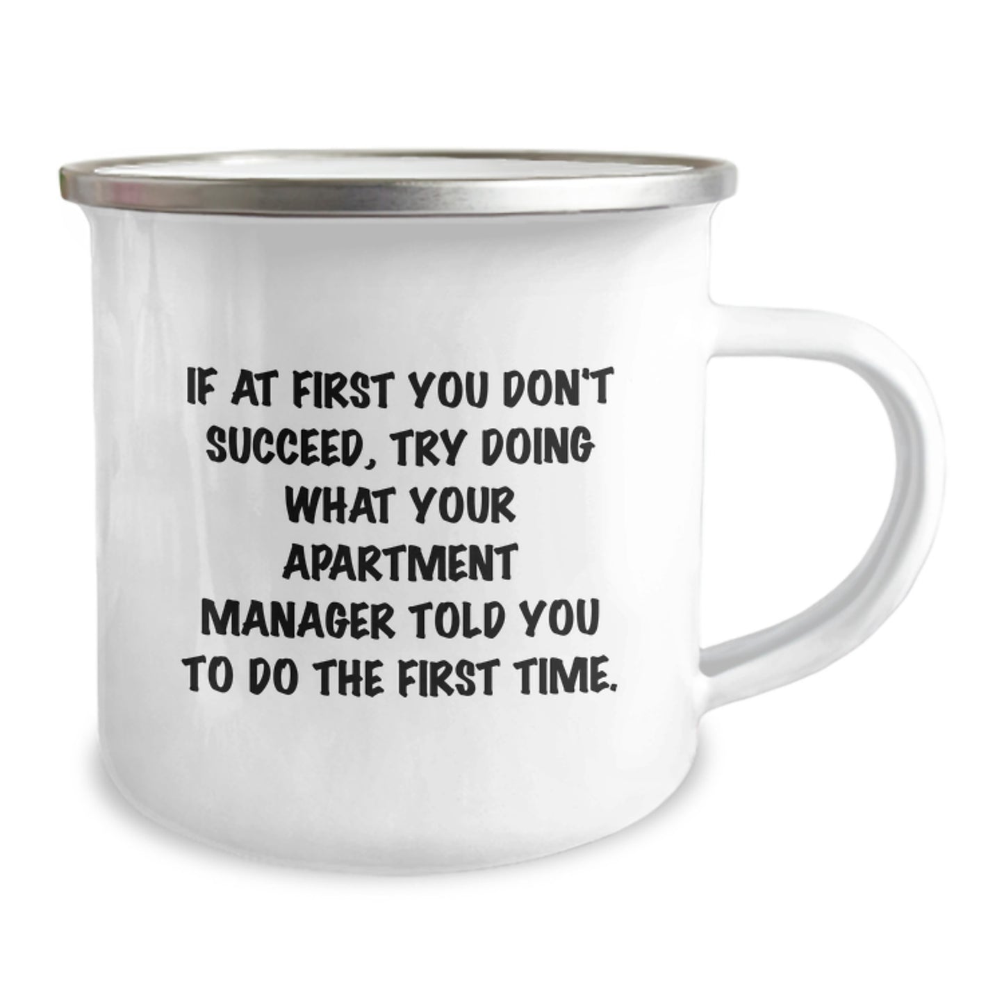Funny Apartment Manager Gifts, Camping Mug with Inspirational Quote, Gifts from Friends for Apartment Manager Birthday Unique Gifts - Image 2