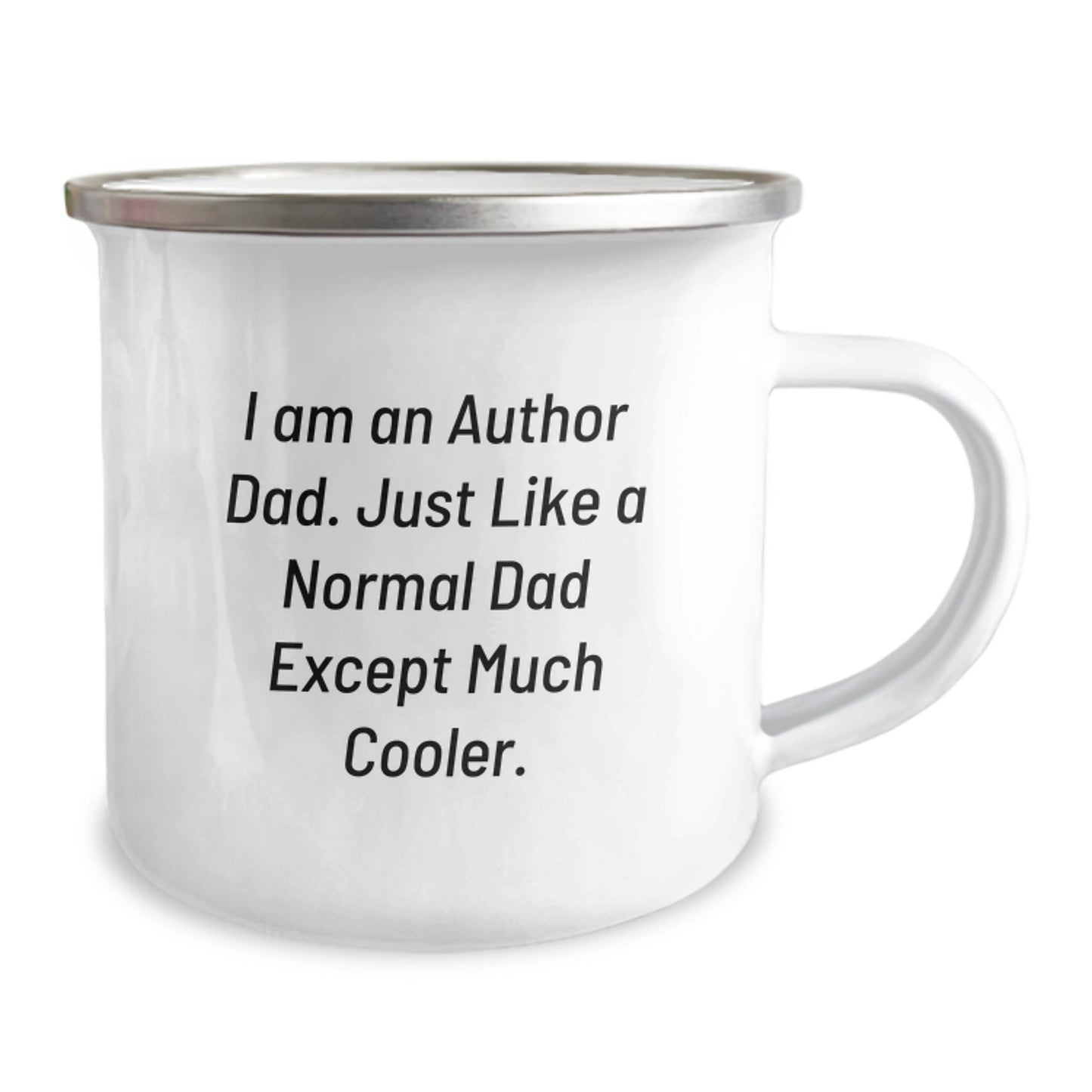 Author Dad Keepsake Camping Mug Birthday Gift for Him, Cool Sleek - Image 2