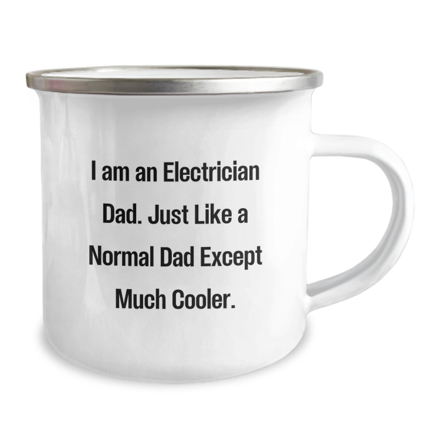 Electrician Dad's Camping Mug, Funny Gift for Electrician, Birthday Unique Gifts from Men to Electrician Friends - Image 2