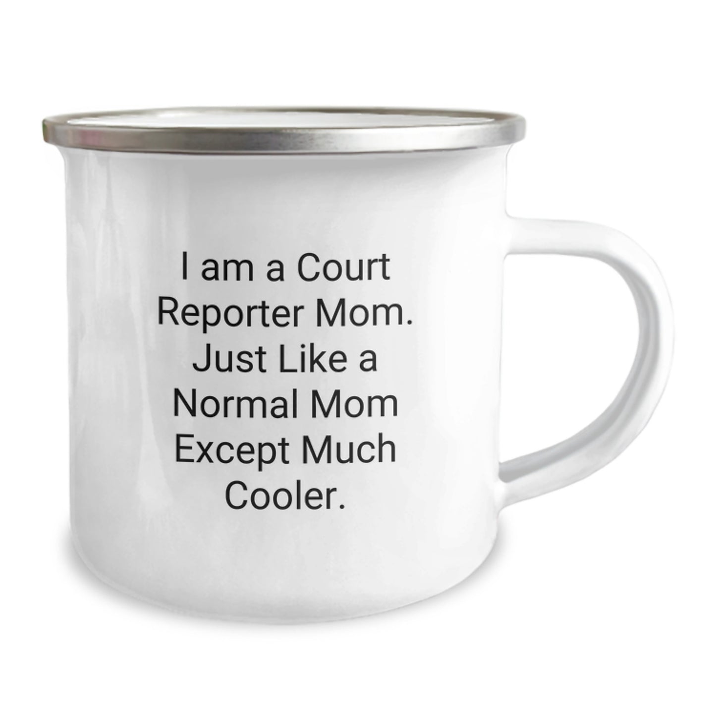 Birthday Gift for Her Court Reporter Camping Mug Present Surprise - Image 2