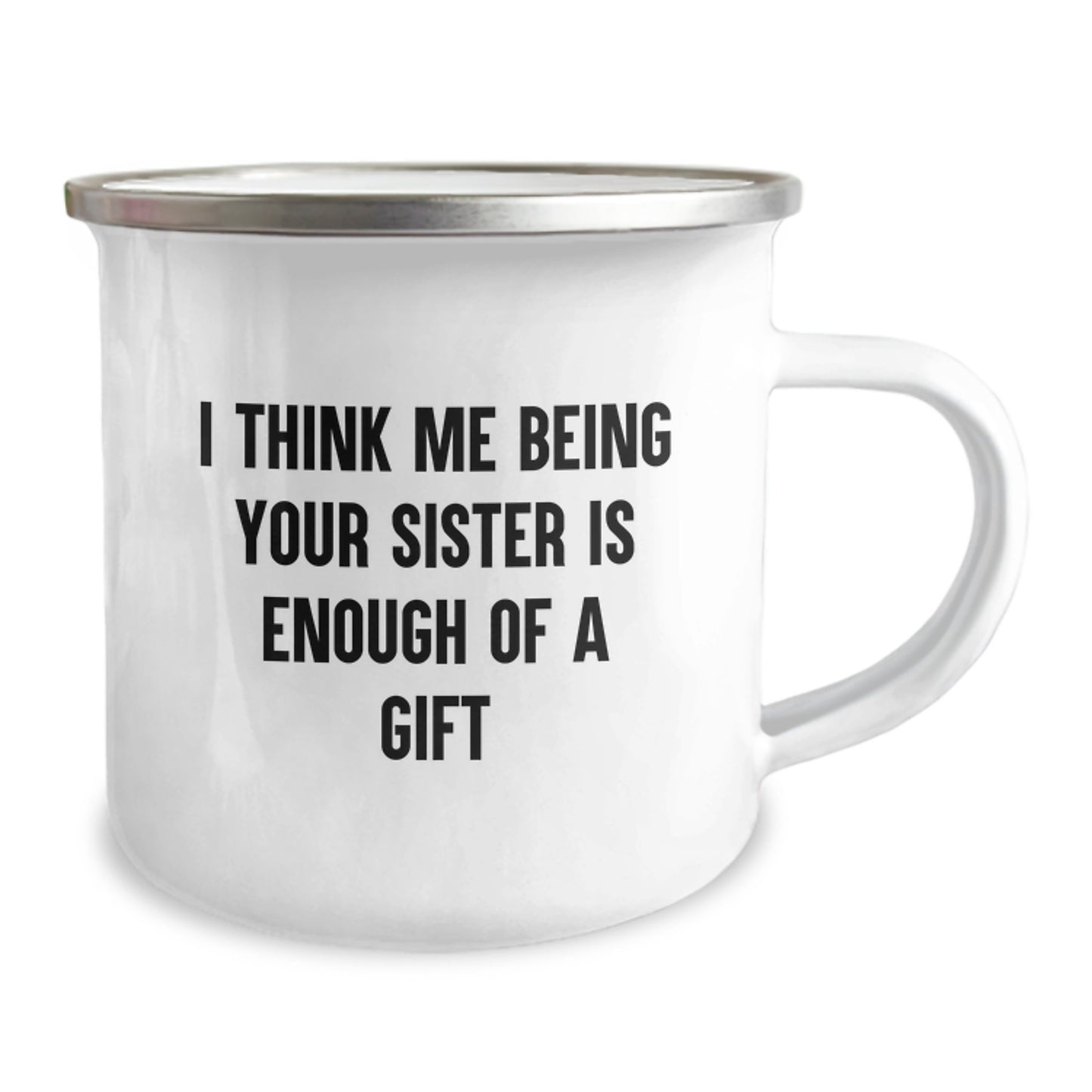 Sisterly Love Graduation Gift Funny Camping Mug for Her, Gifts from Family, Unique Sisterly Love Gifts for Sister, Funny Camping Mugs for Sister - Image 2