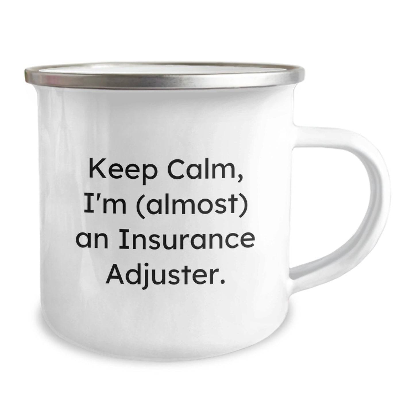 Funny Insurance Adjuster Gifts from Coworkers for Men - Keep Calm, I'm (almost) An Insurance Adjuster. Birthday Unique Gifts for Insurance Adjuster Friends - Image 2