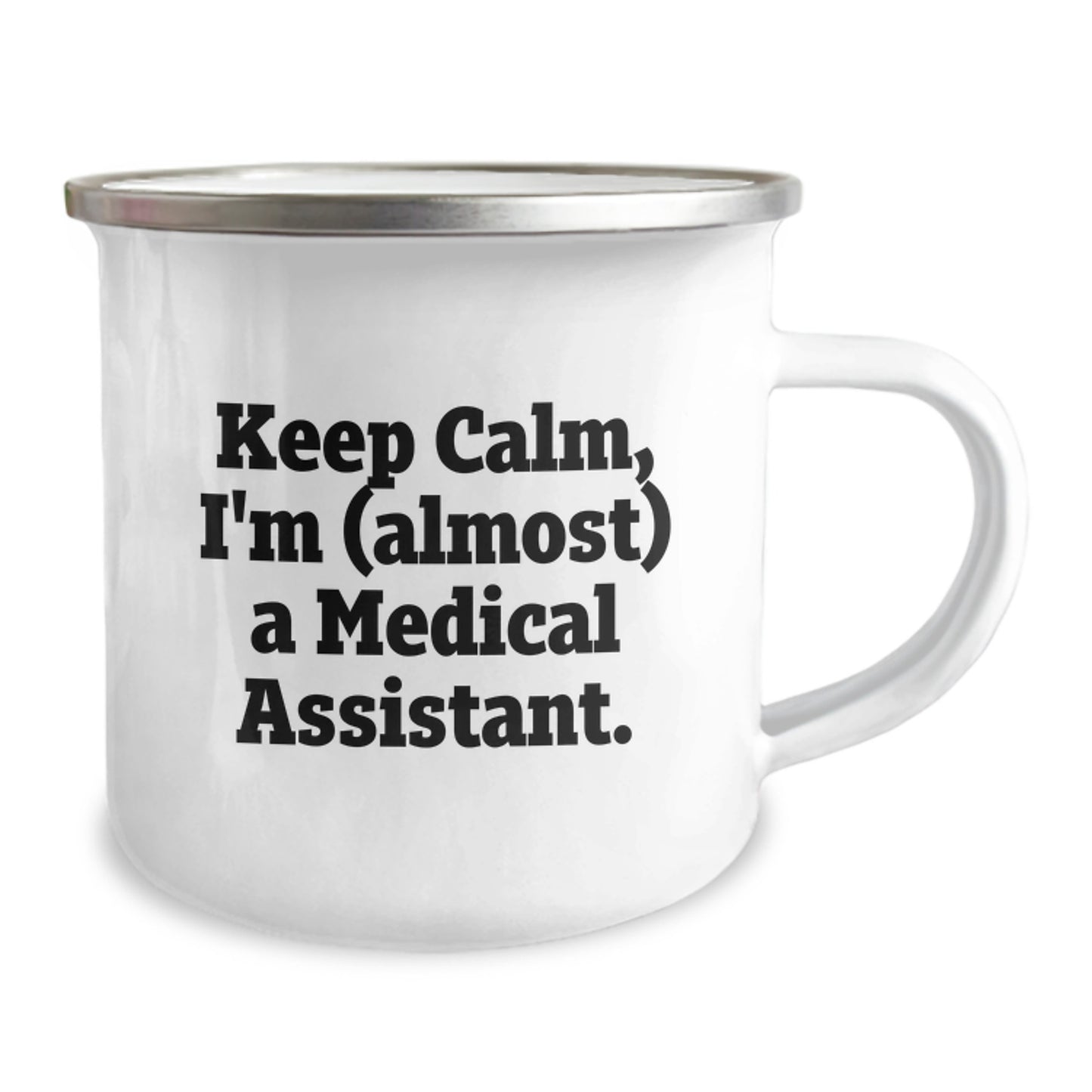Medical Assistant Keepsake Camping Mug for Him Birthday Gift with Enamel - Image 2