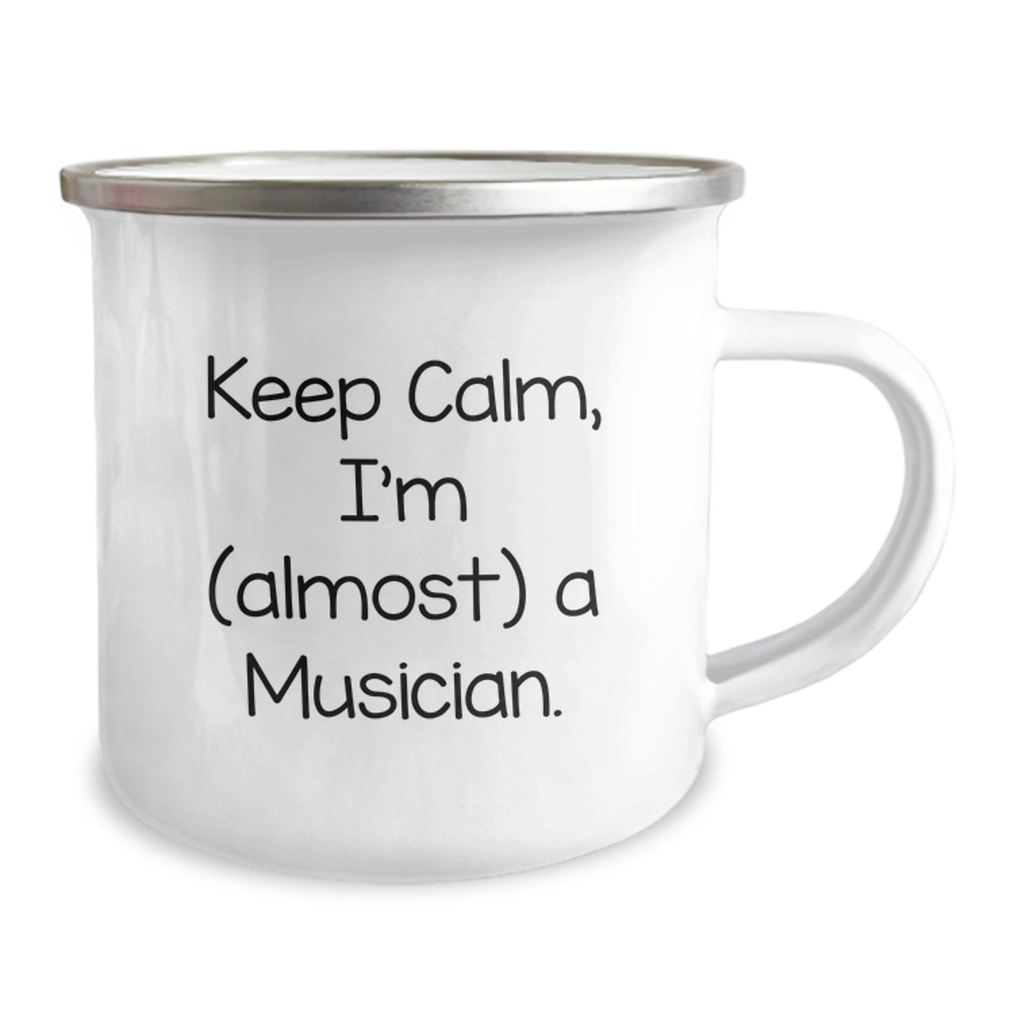 Musician Keepsake Camping Mug Birthday Gift for Him With Enamel Finish - Image 2