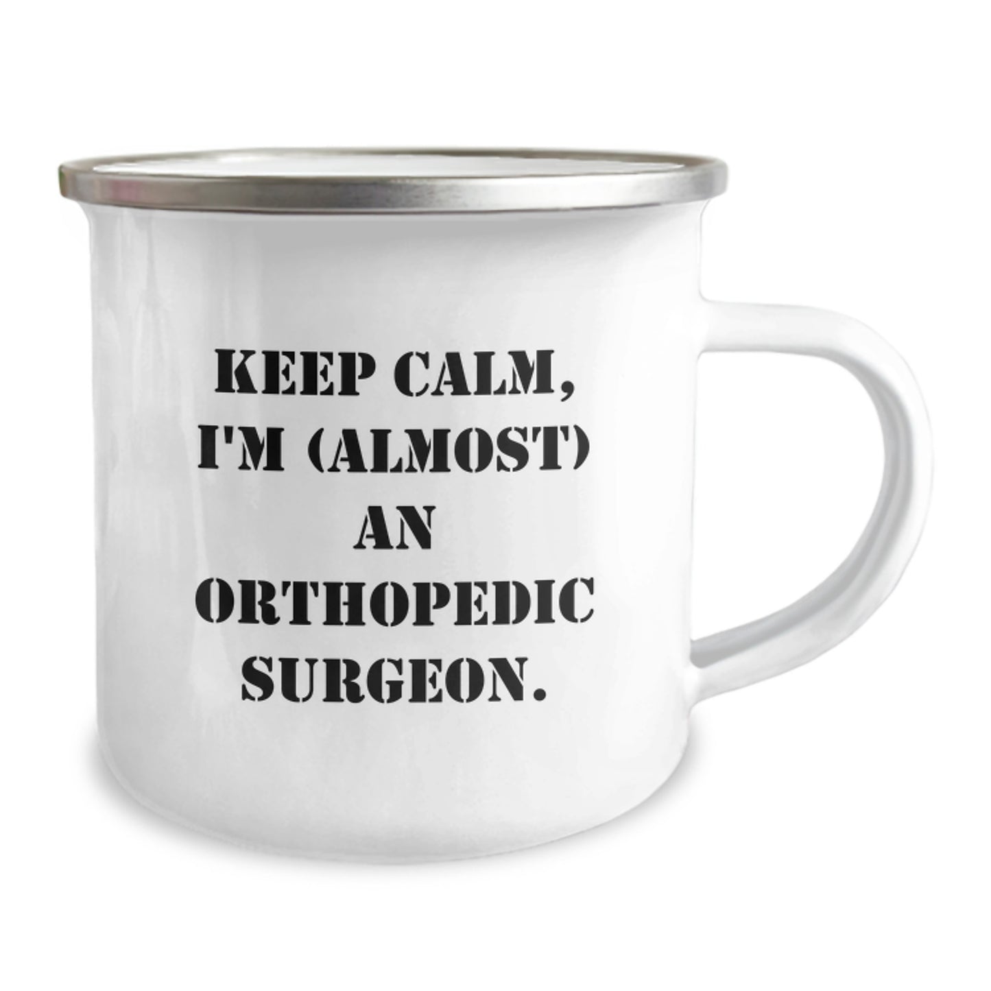 Orthopedic Surgeon Gifts Funny Camping Mug Keep Calm Almost a Pro Gifts from Friends for Birthday - Image 2