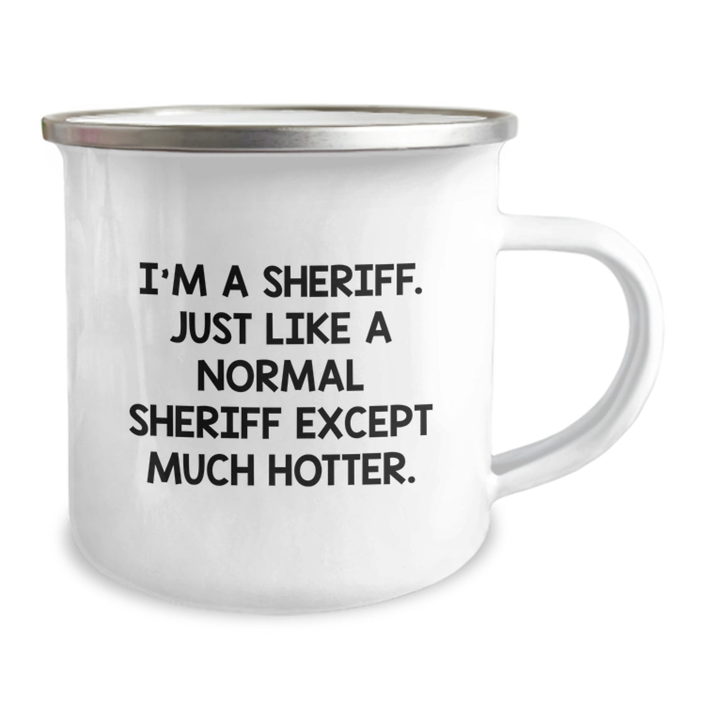 Funny Sheriff Camping Mug Gifts for Dad on Father's Day Unique Sheriff Themed Mugs from Men - Image 2