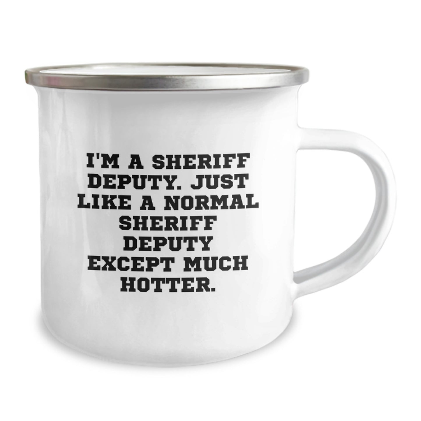 Funny Sheriff Deputy Gifts for Men Birthday Unique Presents Camping Mug from Friends - Image 2