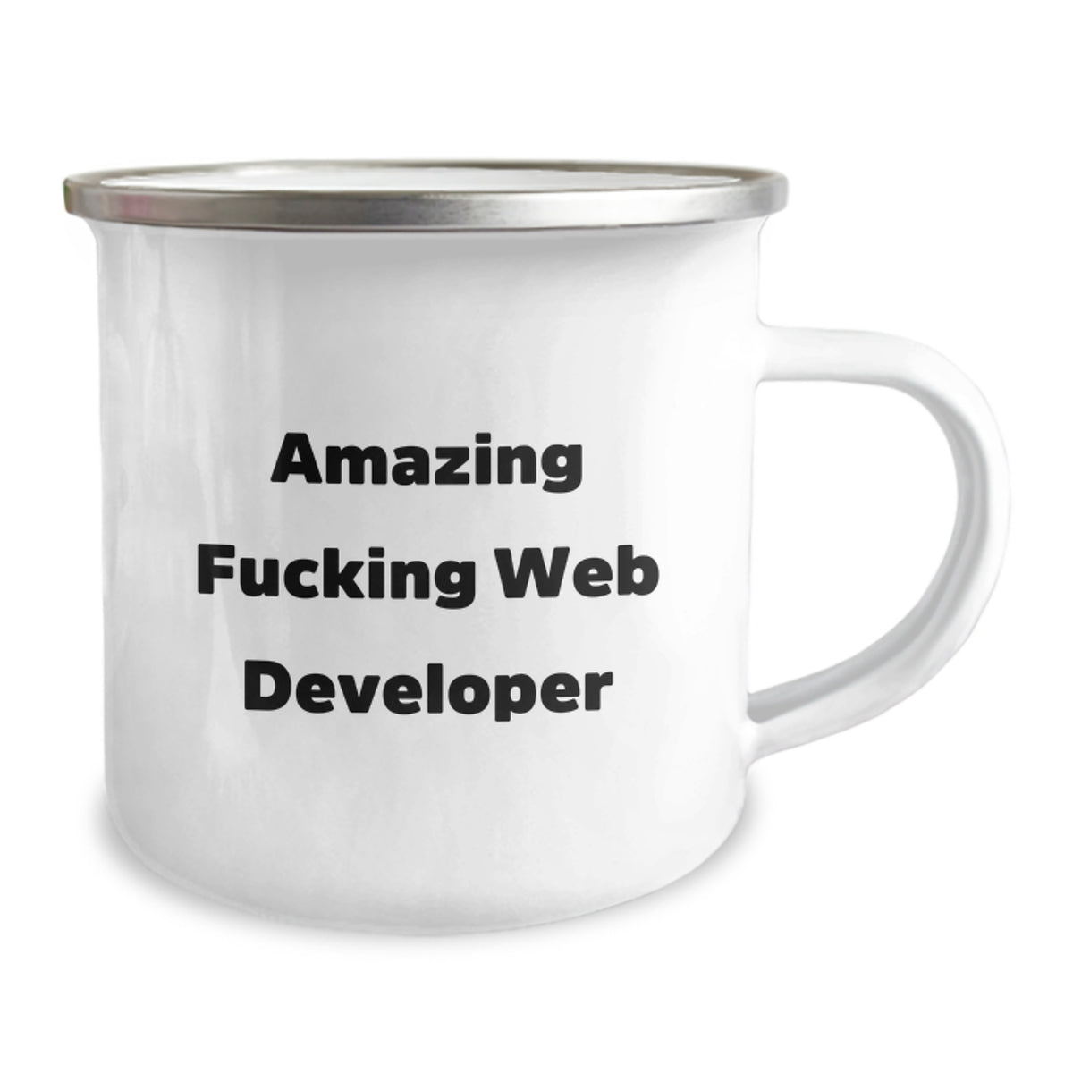 Web Developer Gift for Him - Amazing Fucking Web Developer Camping Mug - Image 2