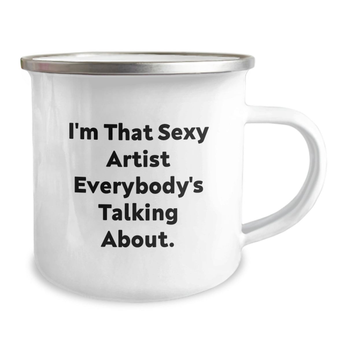 Christmas Gift for Her - Playful Sexy Artist Quote Camping Mug Present - Image 2