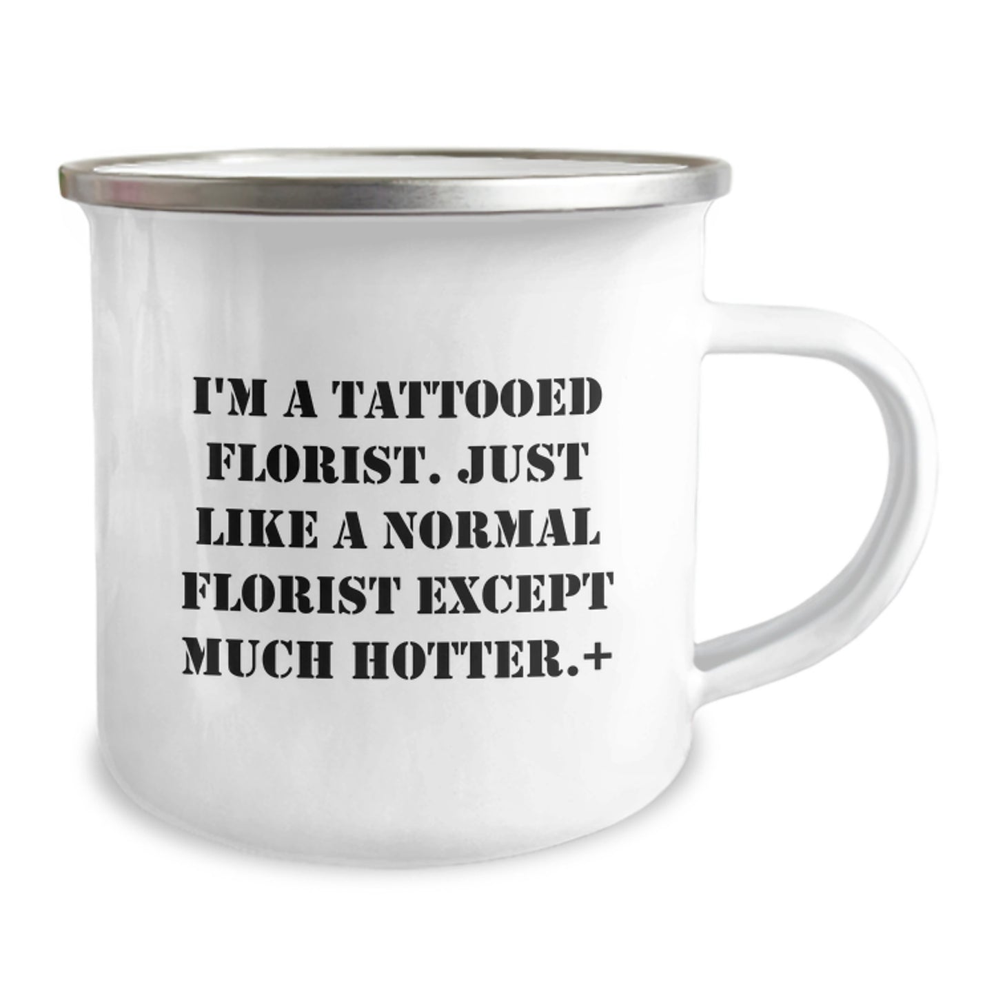 Tattooed Florist Funny Camping Mug Gifts for Birthday Men from Florist, Unique and Humorous - Image 2