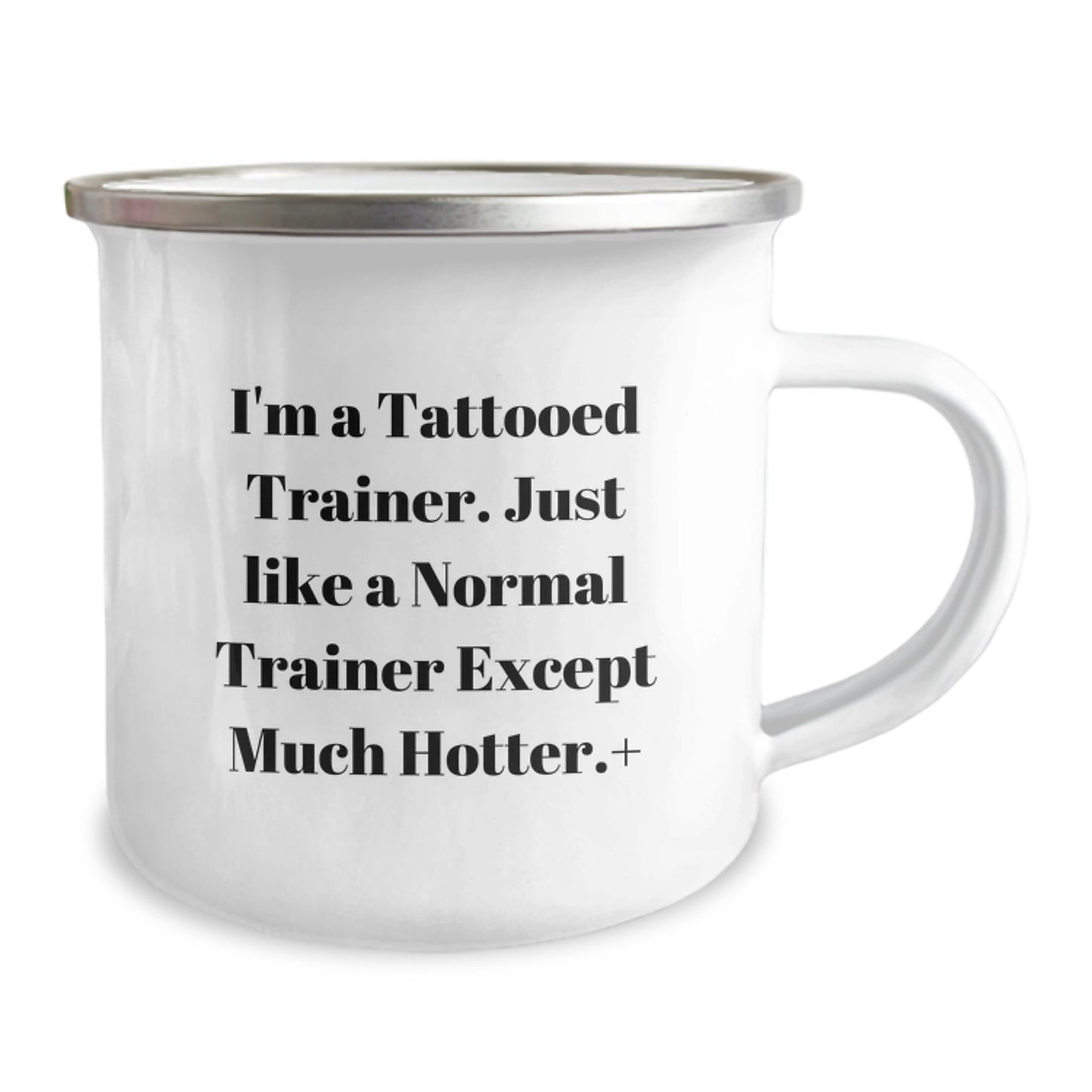 Funny Trainer Gifts from Men, Christmas Unique Coffee Mugs for Women, Tattooed Trainer Lover Camping Mug 12 oz - Image 2