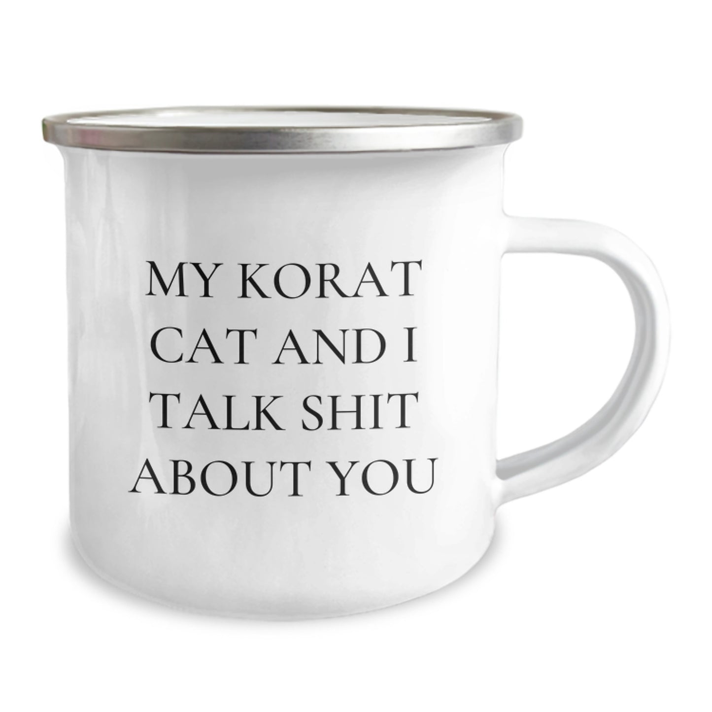 Funny Korat Cat Camping Mugs for Korat Cat Lovers Gifts from Men to Friends on Christmas Unique Gifts - Image 2