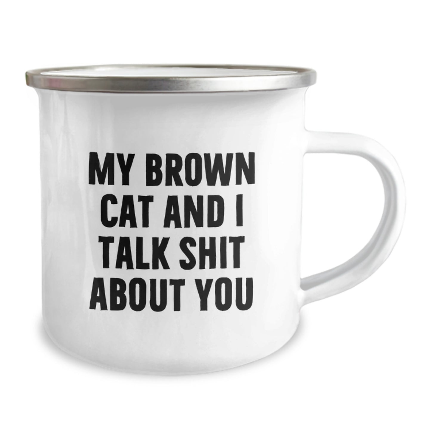 Funny Brown Cat Camping Mug Gifts from Men to Women for Mother's Day - Image 2