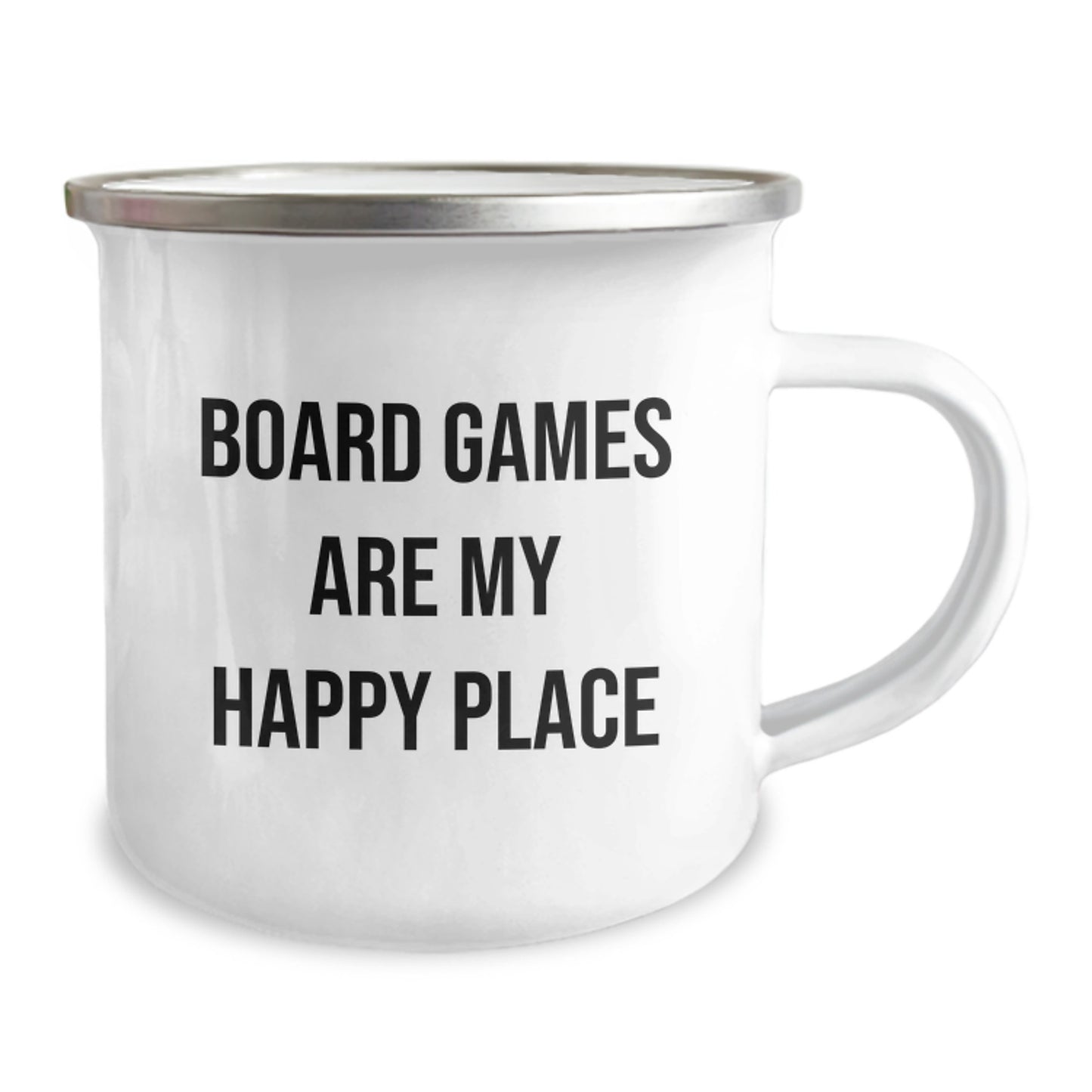 Funny Board Games Camping Mug Gifts from Friends for Board Games Lovers on Valentine's - 'Board Games Are My Happy Place' - Unique Camping Mug for Men and Women - Image 2