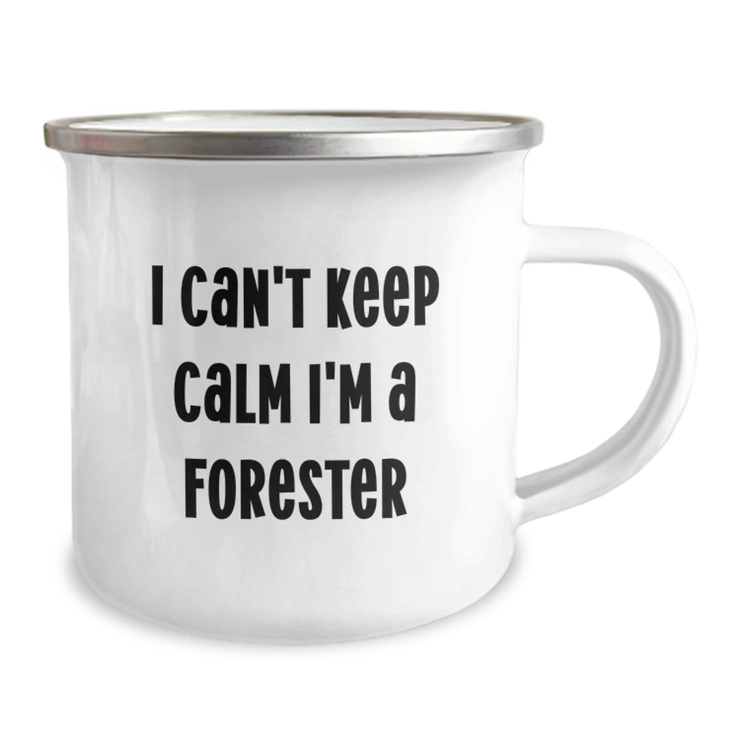 Unique Forester Camping Mug Gifts from Friends for Men I Can't Keep Calm I'm A Forester - Image 2