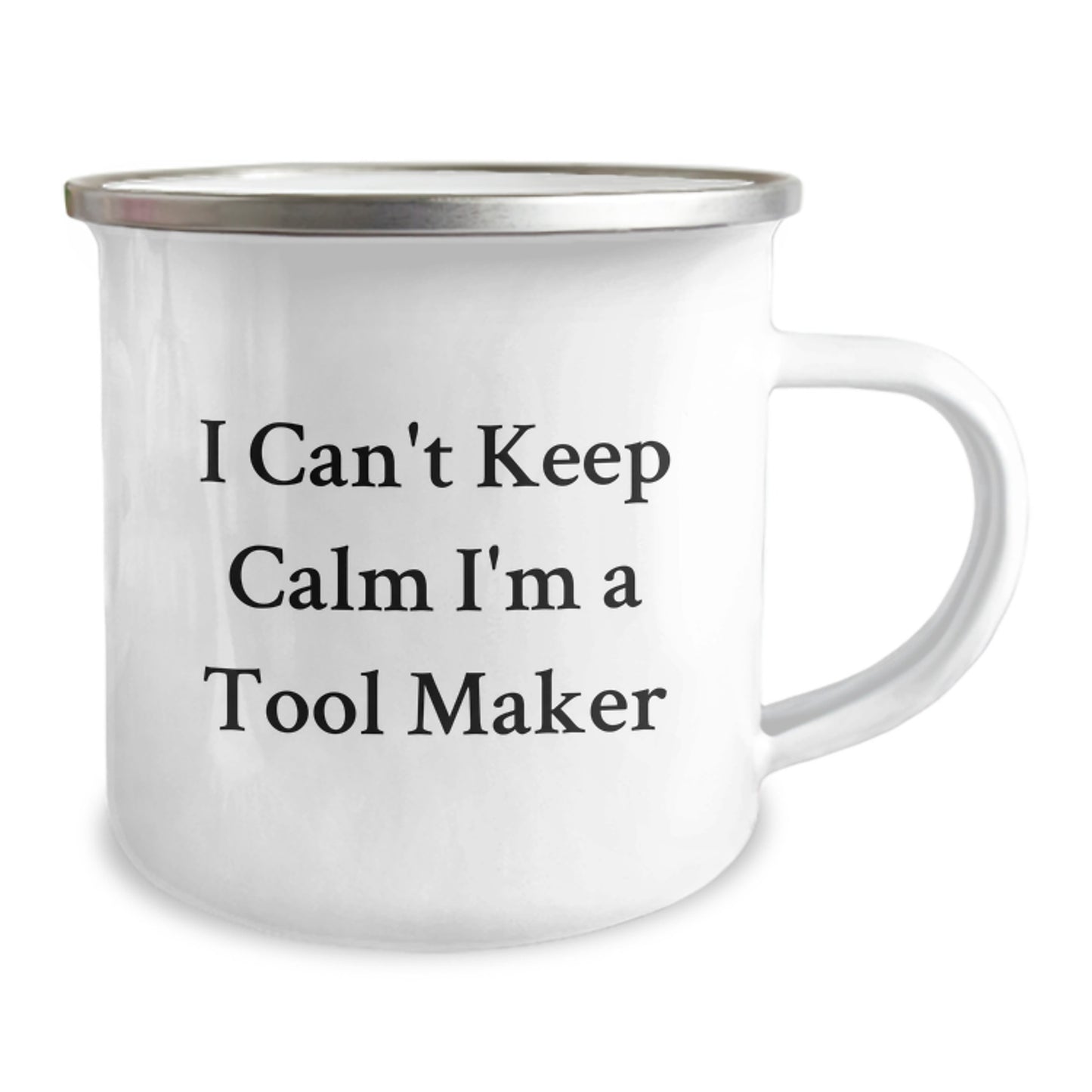 Funny Tool Maker Gifts for Him, Birthday Unique Mugs for Camping Enthusiasts, I Can't Keep Calm I'm A Tool Maker Stainless Steel Mugs, Gifts from Family and Friends to Tool Makers - Image 2