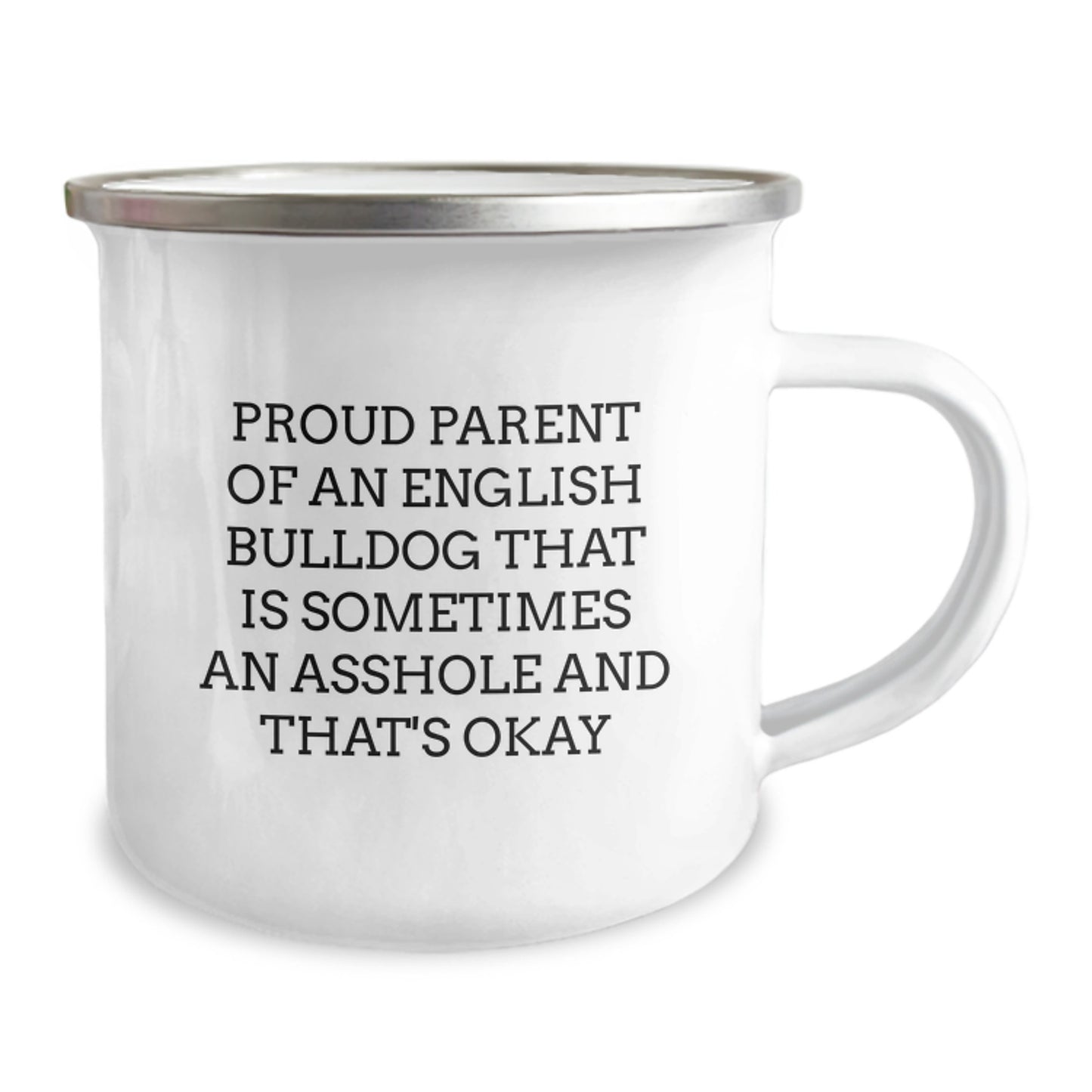 Funny English Bulldog Camping Mugs Gifts for English Bulldog Lovers from Friends - Proud Parent Humor Valentine's Unique - Image 2