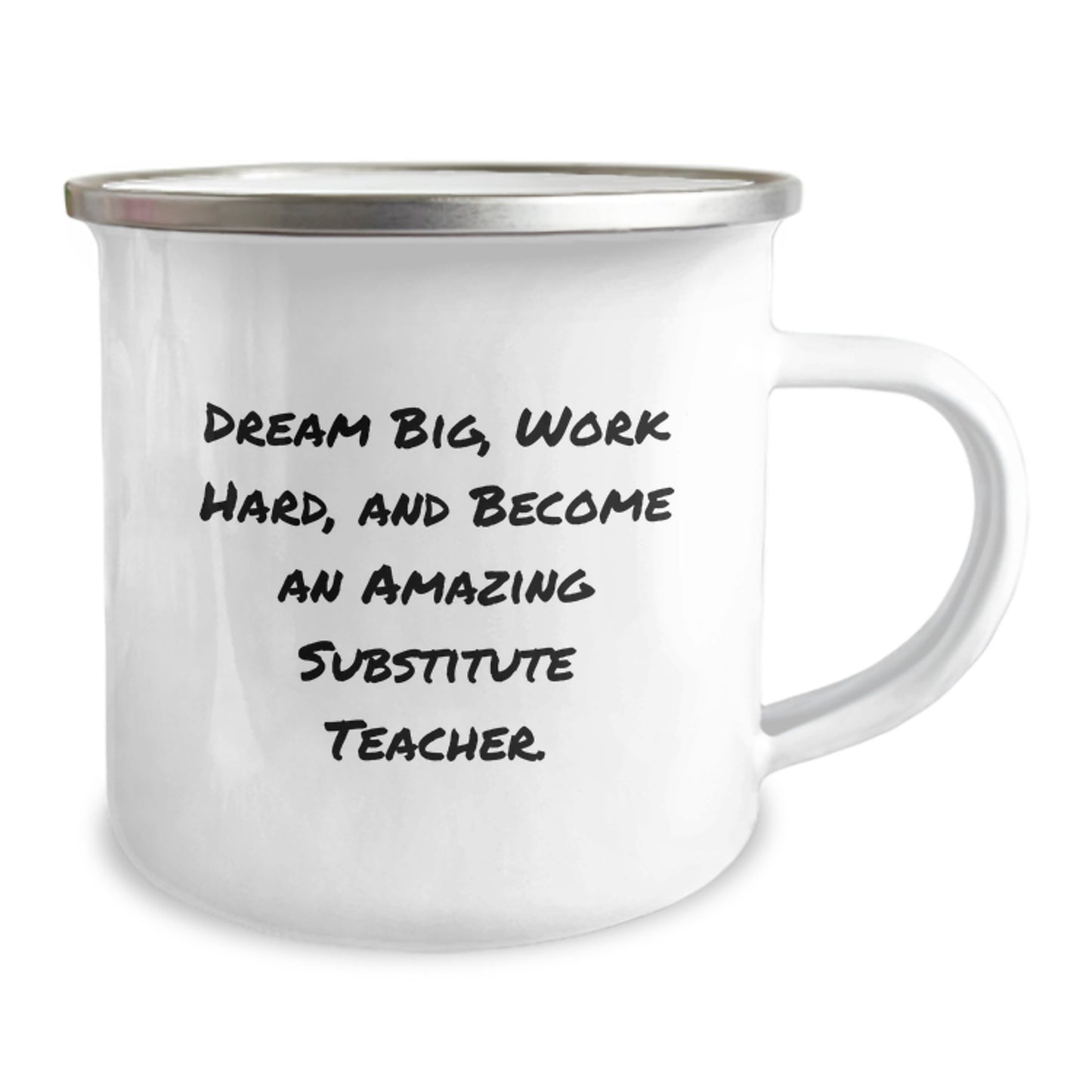 Funny Substitute Teacher Gifts from Friends and Family, Inspirational Quote on Camping Mug for Graduation, Ideal Gifts for Substitute Teacher - Image 2