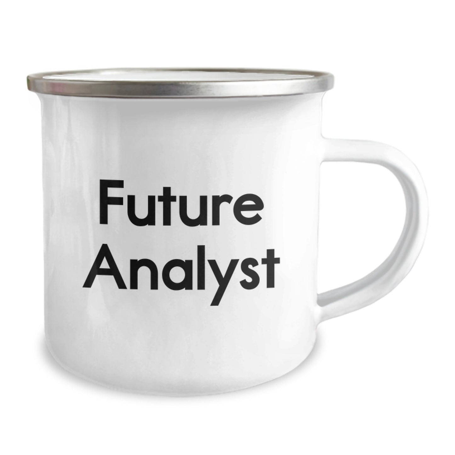 Funny Future Analyst Graduation Gifts from Friends for Men, Women, or Coworkers - 12 oz Camping Mug with Inspirational Quote - Image 2