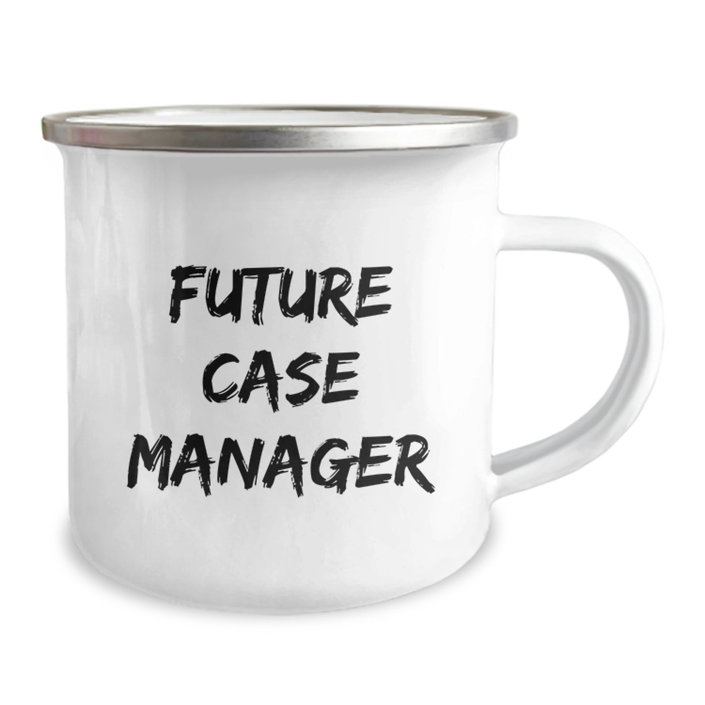 Funny Case Manager Gifts for Men, Inspirational Camping Mug with Quote 'Future Case Manager', Christmas Unique Gifts from Family - Image 2