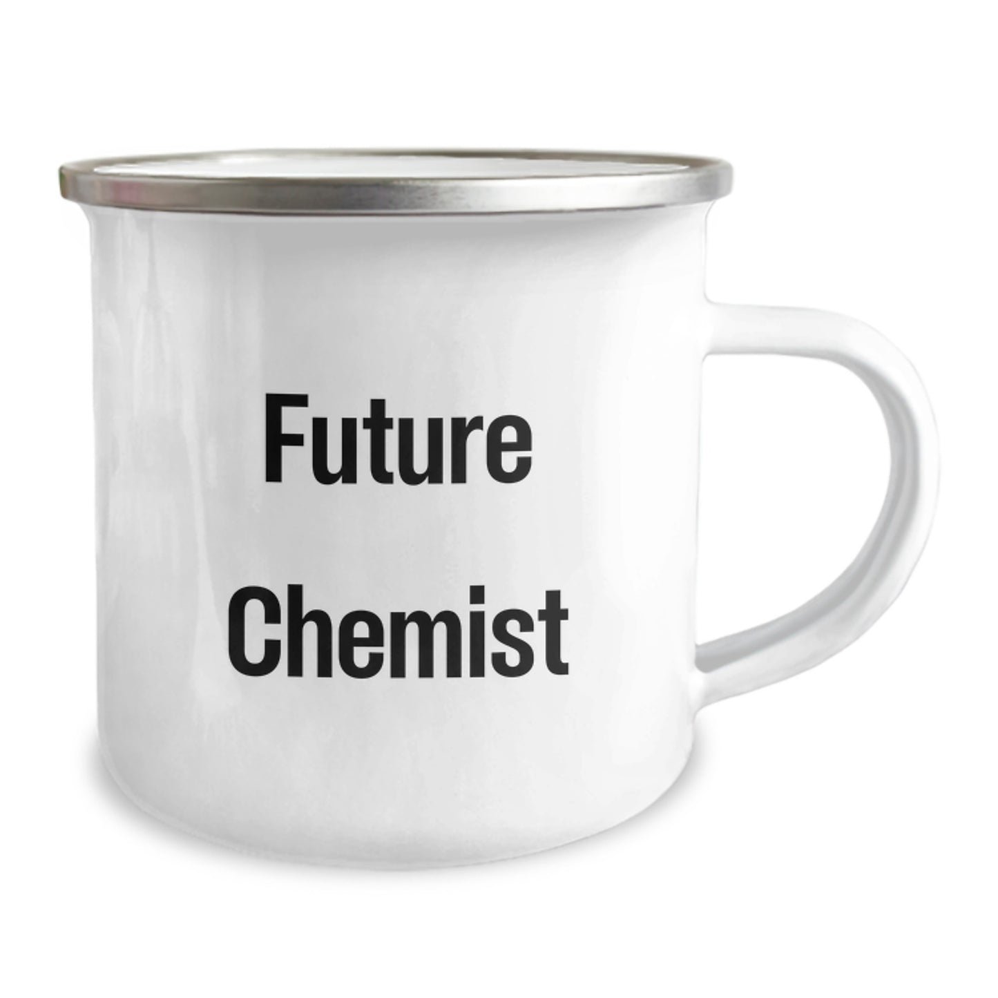 Funny Chemist Gifts from Friends for Men and Women Camping Mug, Future Chemist Quote, Unique Christmas Memorable Presents, Stainless Steel with Enamel Finish - Image 2