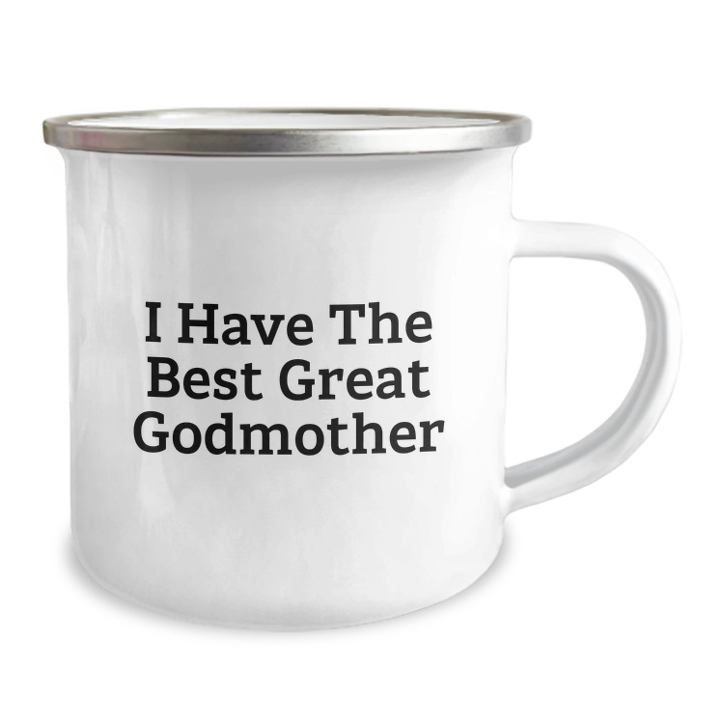 Funny Godmother Gifts from Men to Godmother on Father's Day Unique Camping Mug - Great Quote I Have The Best Great Godmother - Image 2