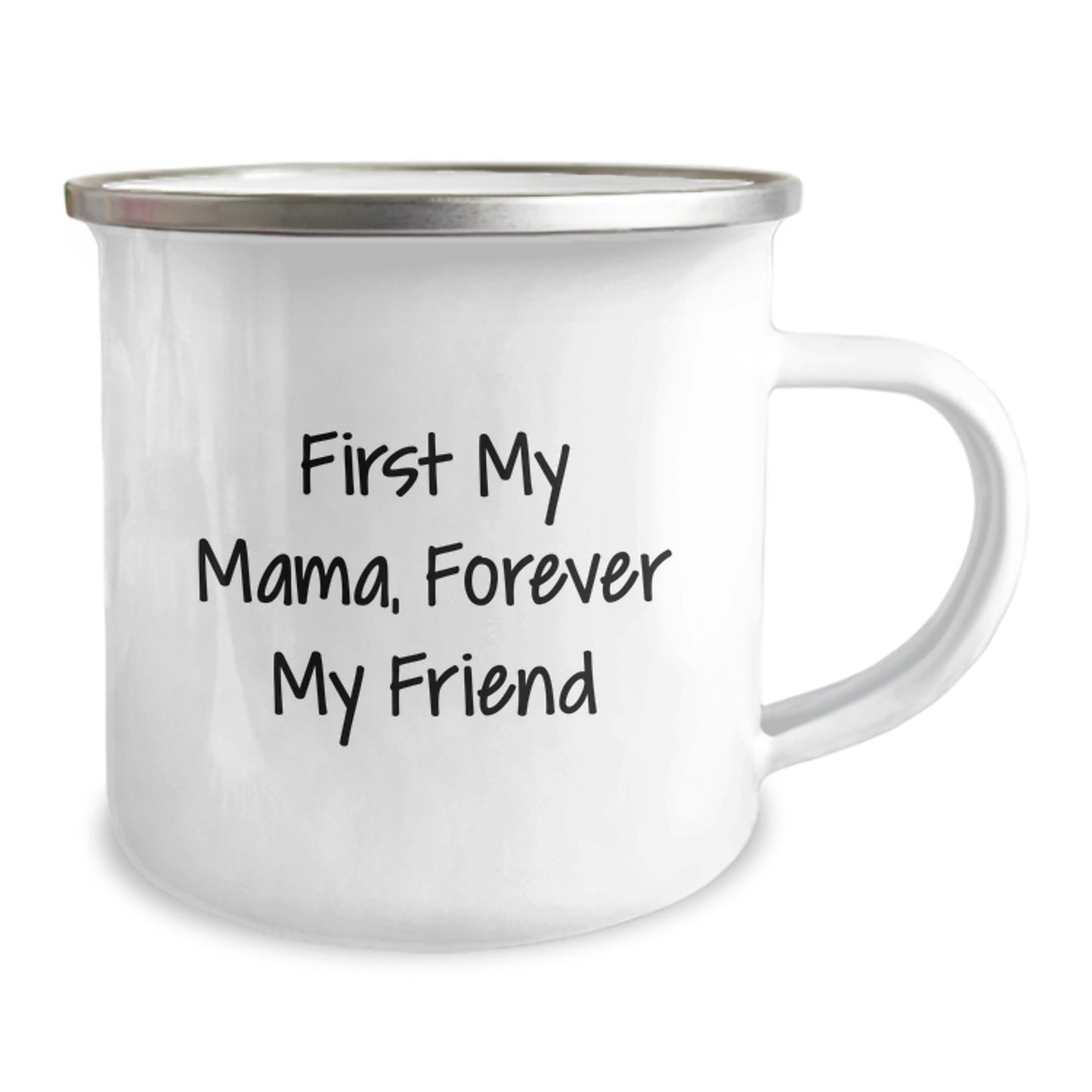 Funny Gifts from Family, Mama Camping Mug with 'First My Mama, Forever My Friend' Quote, Birthday Unique Gifts for Mama - Image 2