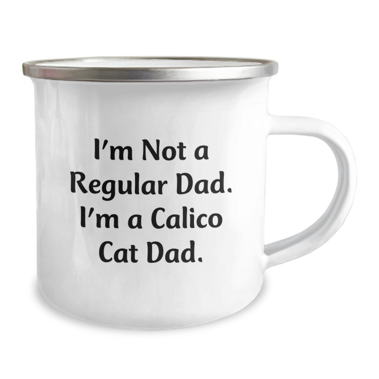 Funny Calico Cat Dad Gifts from Men to Family, Unique Graduation Unique Gifts for Calico Cat Lovers, Camping Mug for Him - Image 2