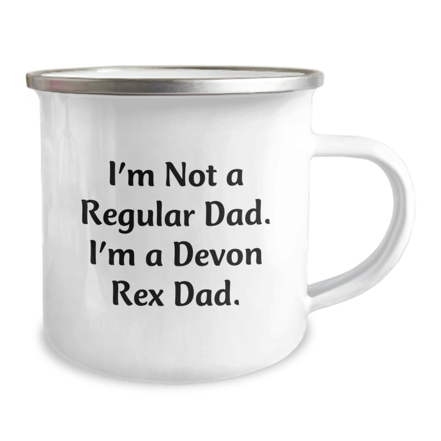 Funny Devon Rex Cat Gifts from Dad to Friends - Christmas Unique Gifts for Men Who Love Camping Mugs - I'm Not A Regular Dad. I'm A Devon Rex Dad. - Image 2