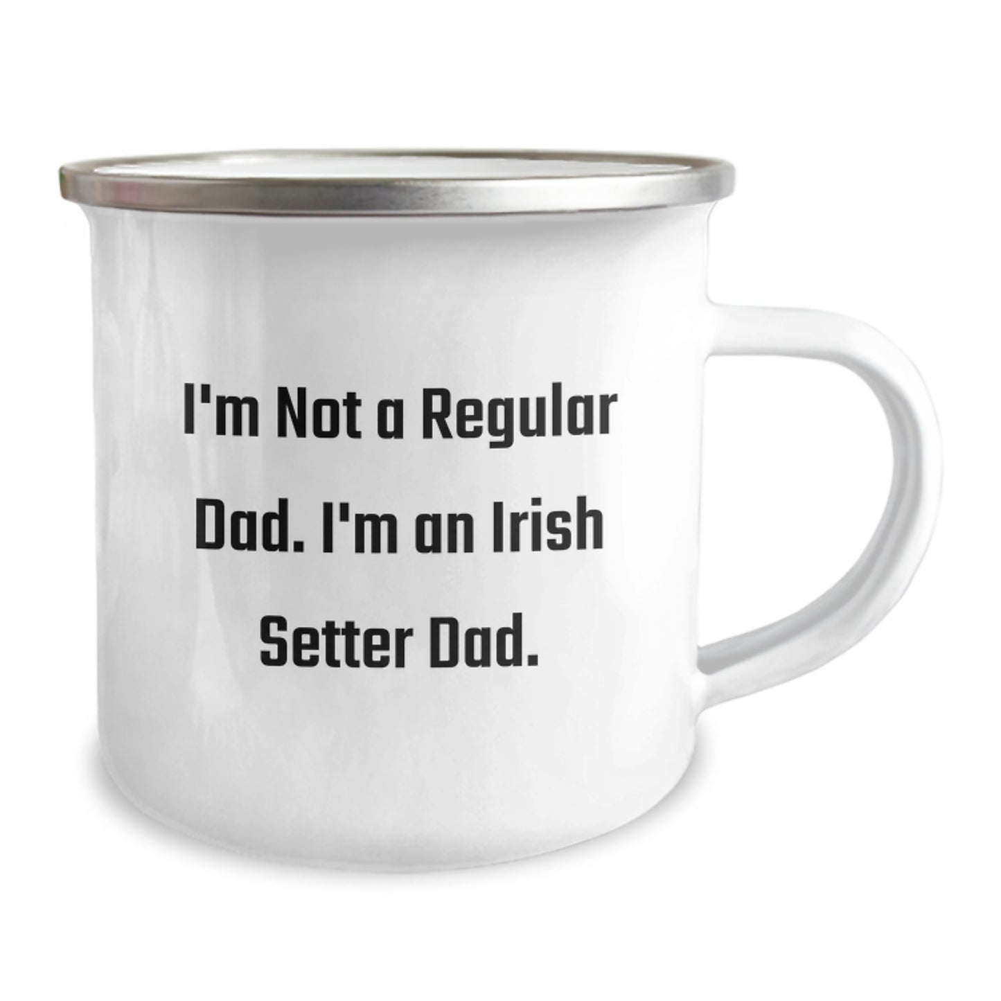 Funny Irish Setter Dog Gifts for Dad - Camping Mug for Birthday Unique Presents from Men to Family - Image 2