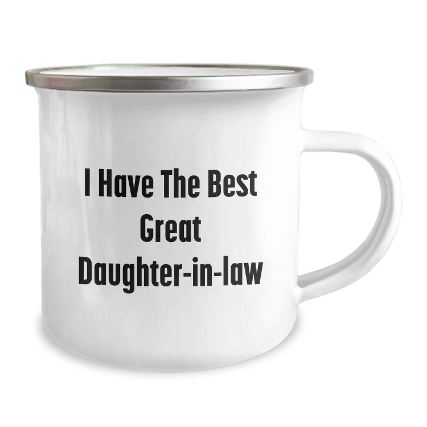 Funny Daughter-in-law Gifts for Her, Camping Mug 'I Have The Best Great Daughter-in-law', Gifts from Men for Daughter-in-law, Unique Christmas Memorable Presents - Image 2