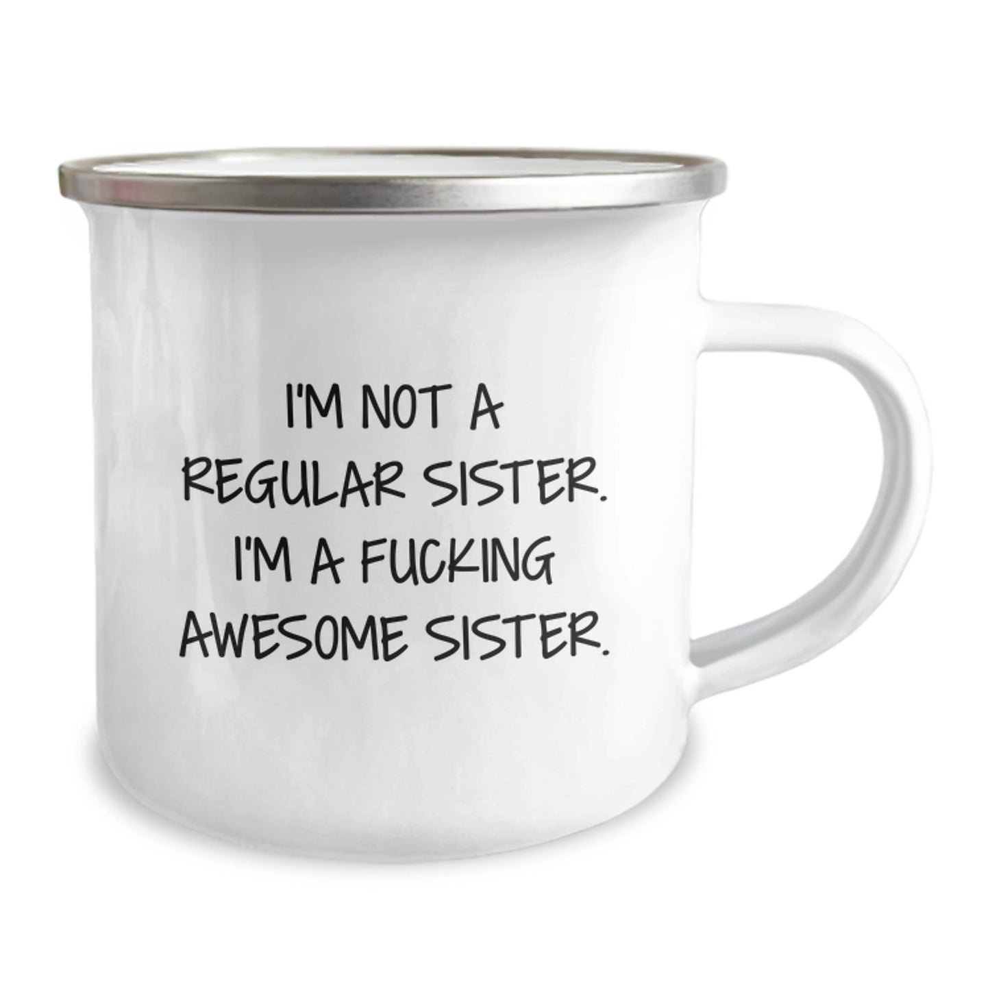 Funny Sister Gifts from Men for Sister - Christmas Unique Presents - I'm Not A Regular Sister. I'm A F--king Awesome Sister. - Image 2