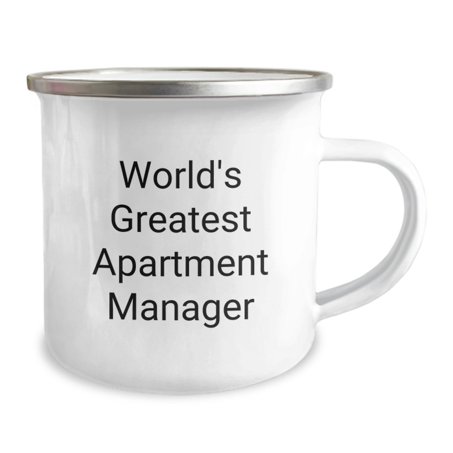 World's Greatest Apartment Manager Funny Camping Mug Gifts for Dad from Family - Image 2