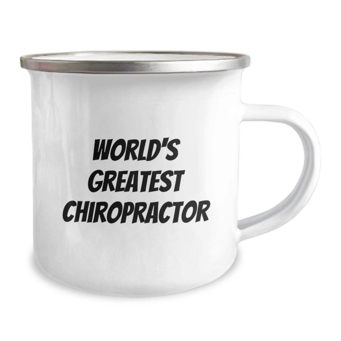 Funny Chiropractor Gifts from Men, Unique Father's Day Unique Gifts for Chiropractors, World's Greatest Chiropractor Camping Mug - Image 2