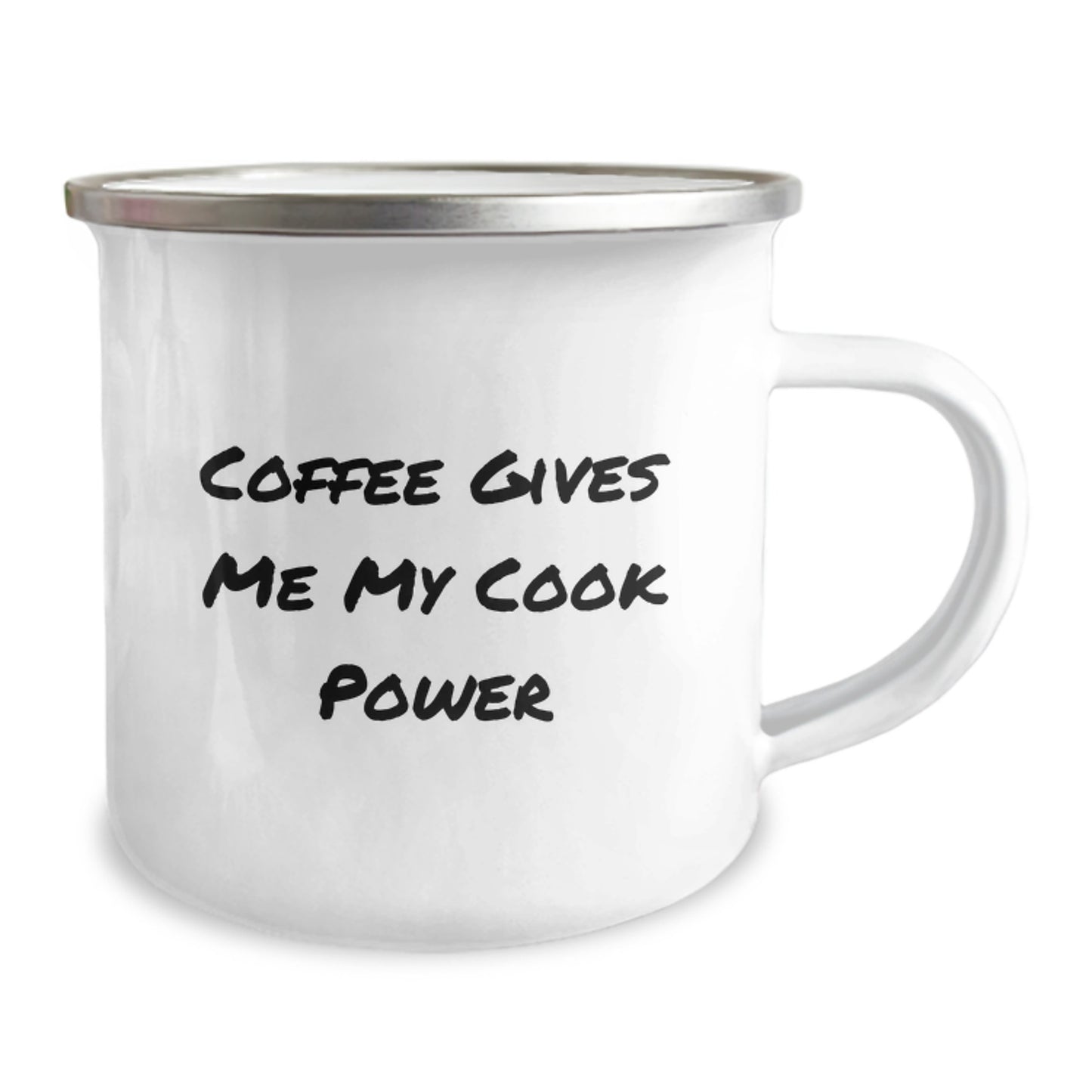 Funny Cook Gifts for Camping Enthusiasts, Men, Women, or Friends - Coffee Gives Me My Cook Power - Camping Mug for Graduation Unique Gifts from Family - Image 2