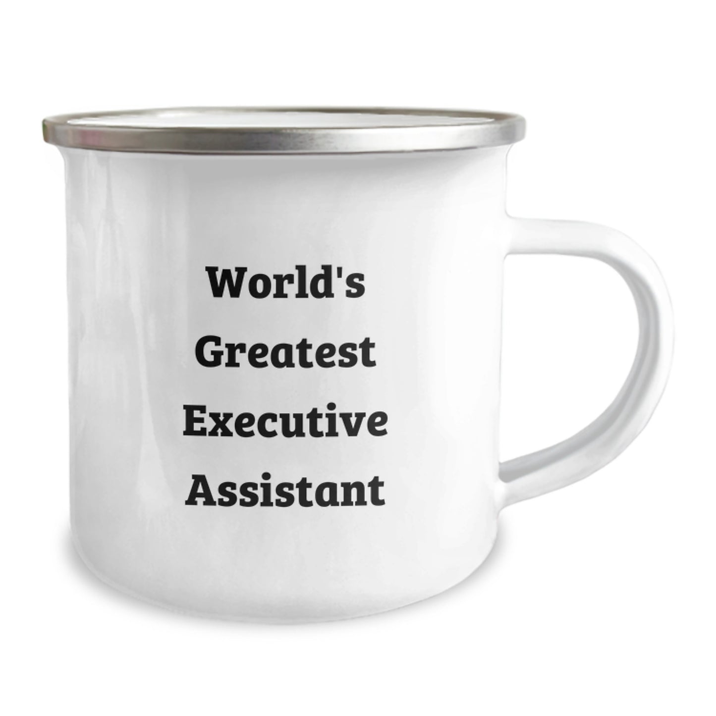 Funny Executive Assistant Gifts for Men, Unique Christmas Unique Gifts for Executive Assistant Friends, World's Greatest Executive Assistant Camping Mug - Image 2