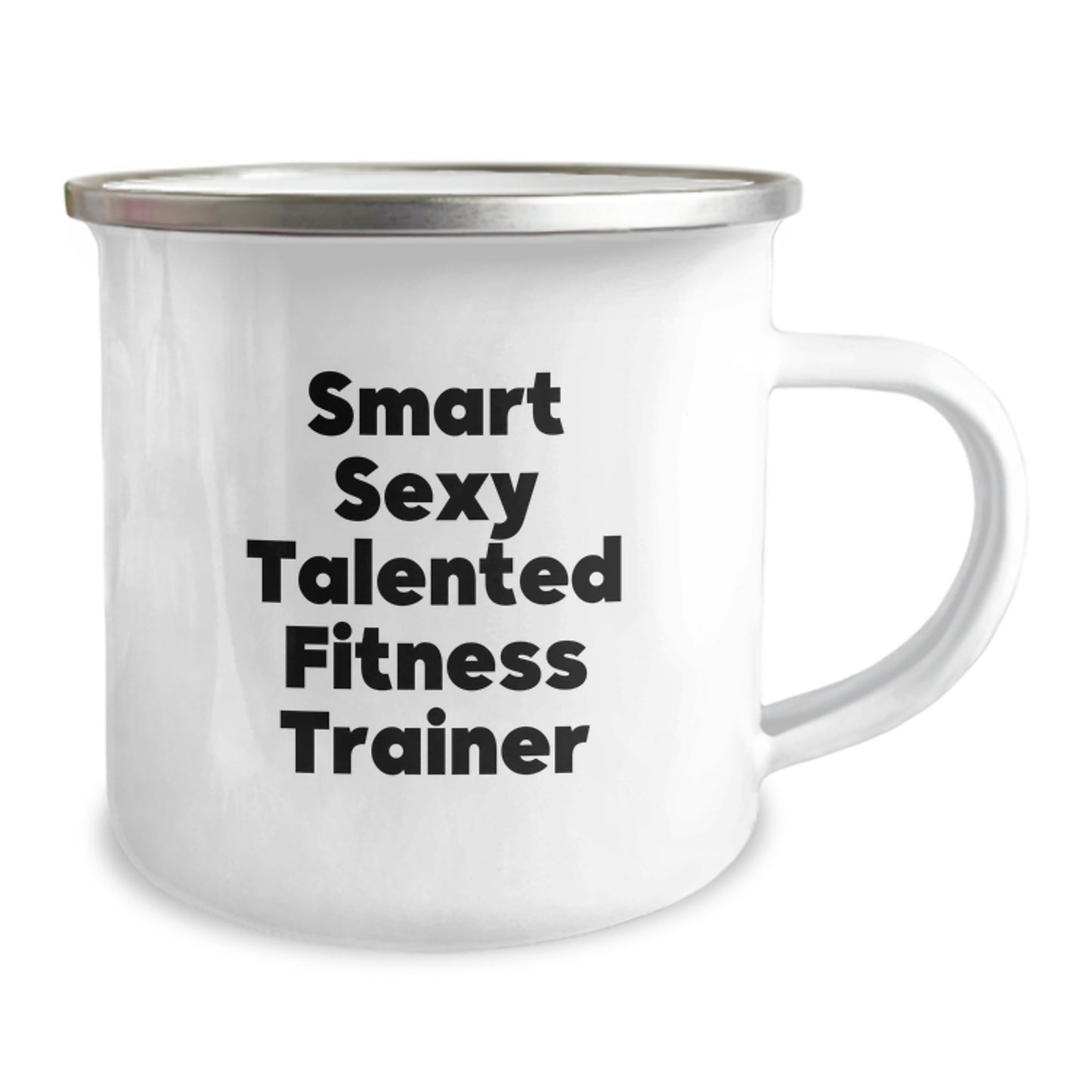 Funny Fitness Trainer Christmas Unique Gifts from Friends - Smart Sexy Talented Mug, Camping Mug with Inspirational Quote, Fitness Trainer Coffee Mug for Men Women - Image 2