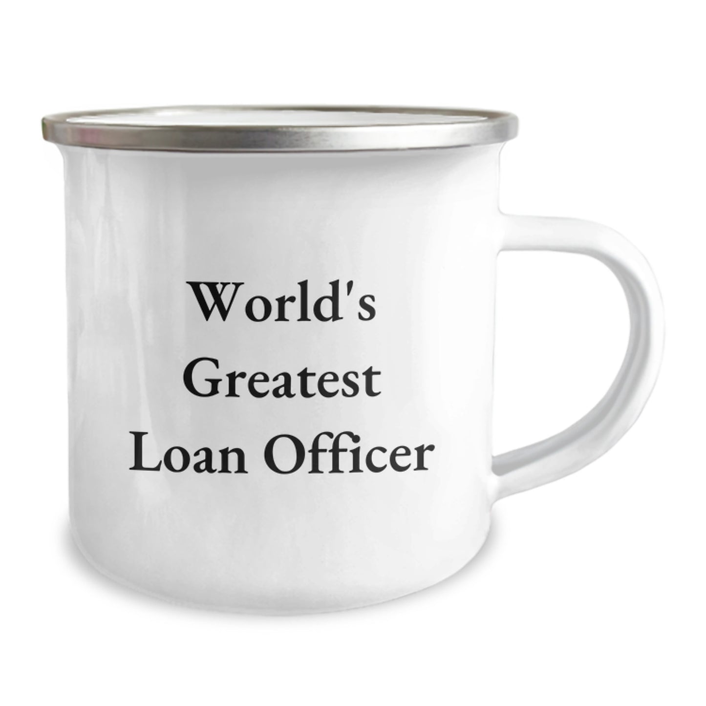 Gifts for Loan Officers, Funny Mom's World's Greatest Loan Officer Camping Mug, Stainless Steel 12 oz Capacity - Image 2