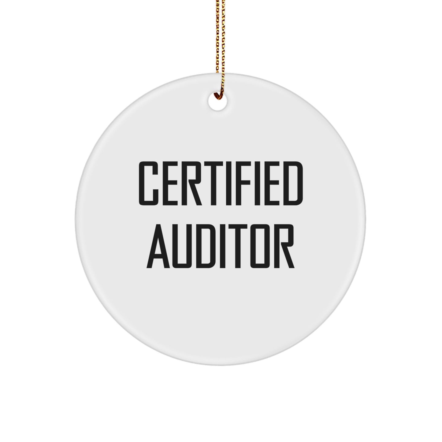 Funny Certified Auditor Gifts, 'Accounting is like a Puzzle', Circle Ornament for Auditor's Birthday, Christmas Unique Gifts from Friends, Family, Coworkers, Men, Women - Image 1