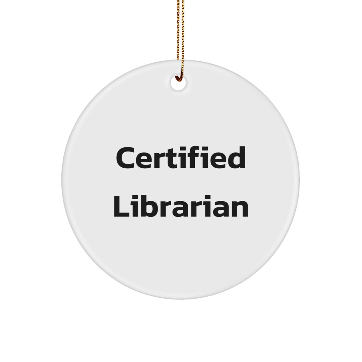 Librarian Gifts from Friends, 'A Book is a Dream that You Hold in Your Hand' - Circle Ornament for Librarians, Women, and Coworkers, Christmas Unique Gifts - Image 1